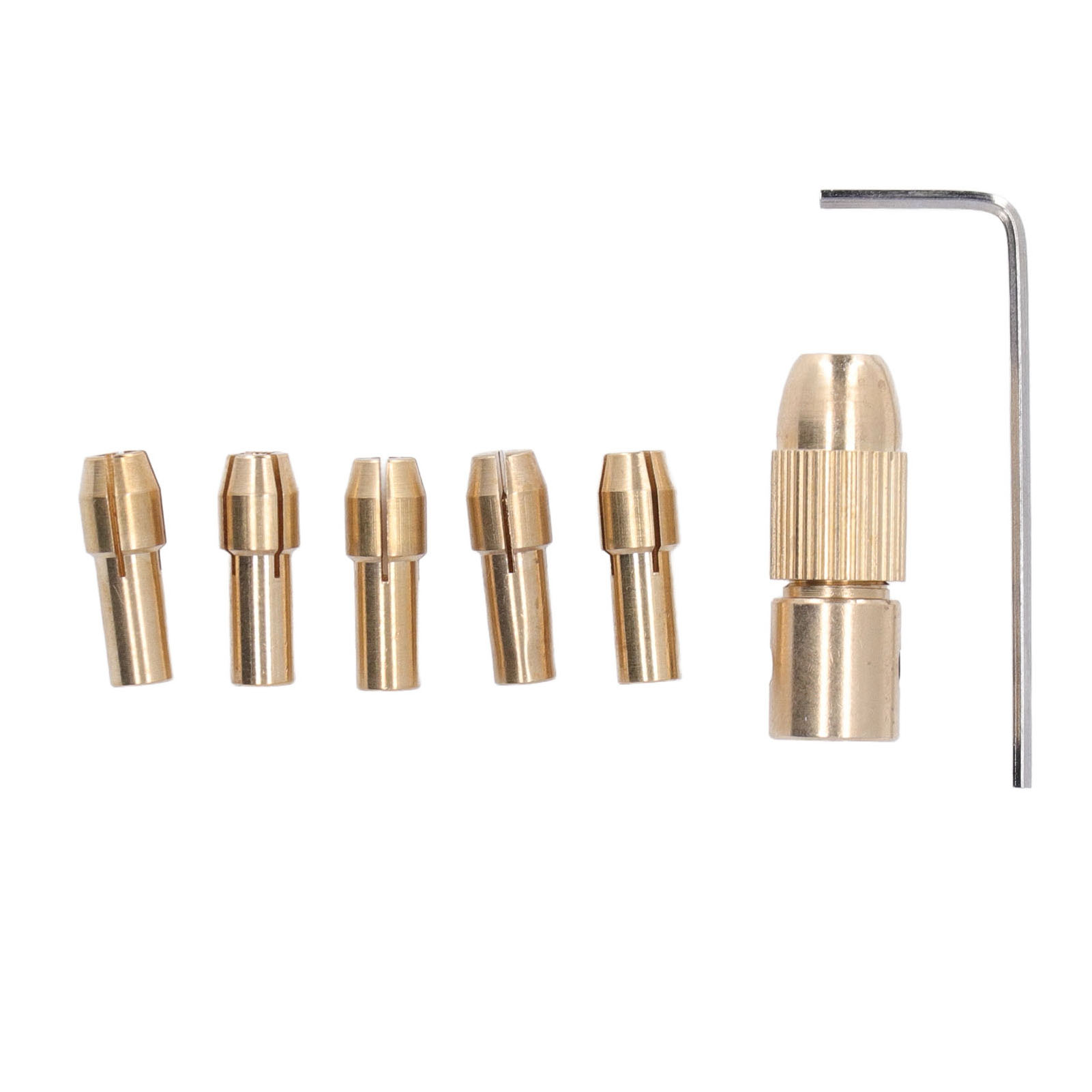 7-teiliges Mini-elektroschleifer-bohrfutter, 4-backen-messing-bohrfutter Für Mini-elektrobohrmaschinen Und Elektroschleifer