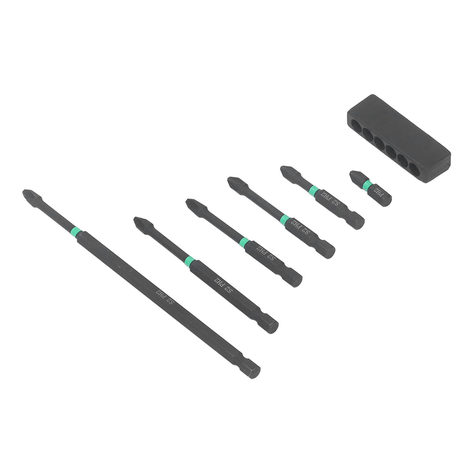 6-teiliges Ph2-schraubendreher-bit-set Aus S2-stahl, Starker Magnetischer Kreuzschlitzschraubendreher Für Elektrische Bohrmaschinen
