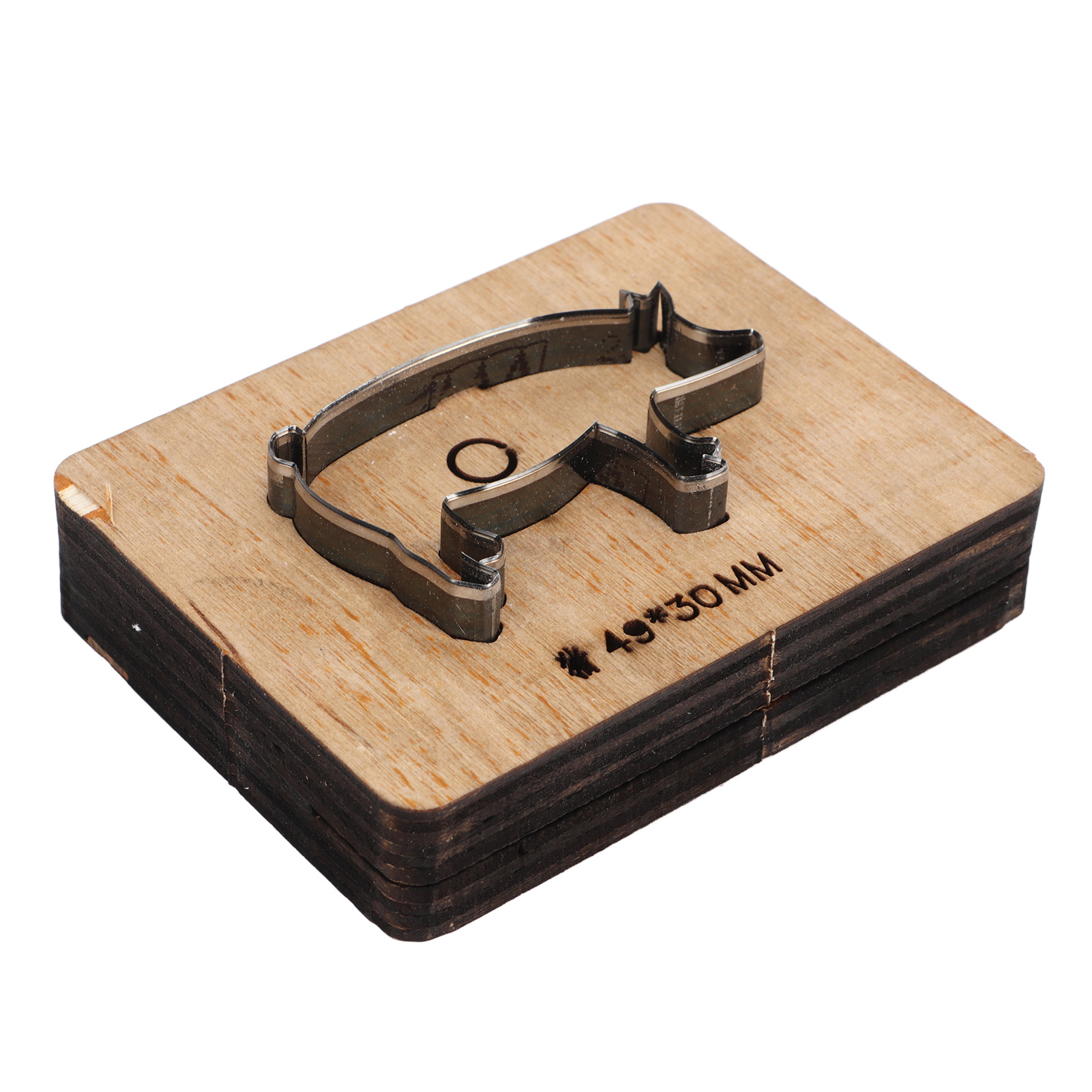 Lederstanzform Schwein 49x30mm Stanzform Aus Legiertem Stahl Diy-stanzer Für Kunststoff, Ton Und Karton