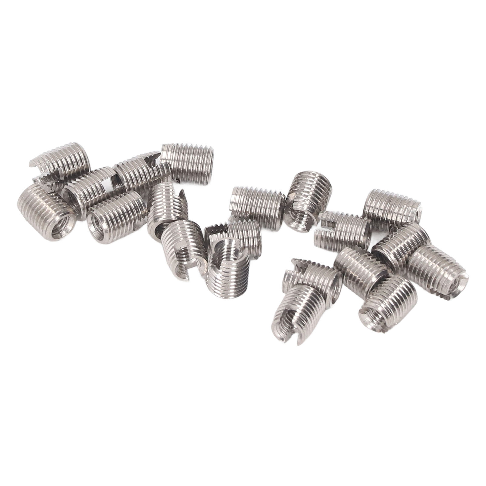 20 Stück Selbstschneidende Gewindeeinsätze Aus Edelstahl 302, Schlitz, Innengewinde, Außengewinde, Metallschraubeneinsätze M3x0,5, M5x0,5, L6
