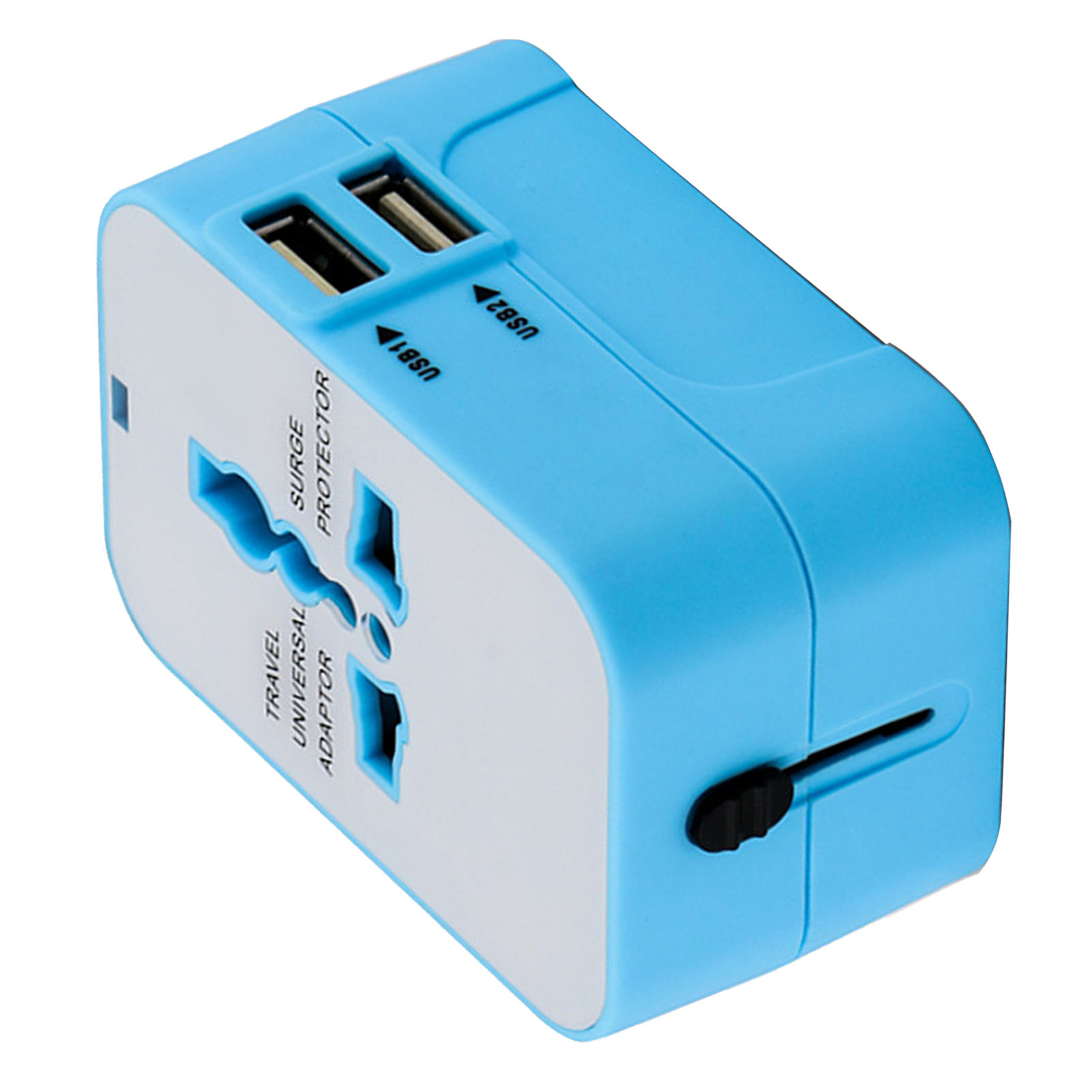 Universal-reiseadapter Weltweit, All-in-one-netzstecker-konverter, Tragbar, Multifunktional, Blau