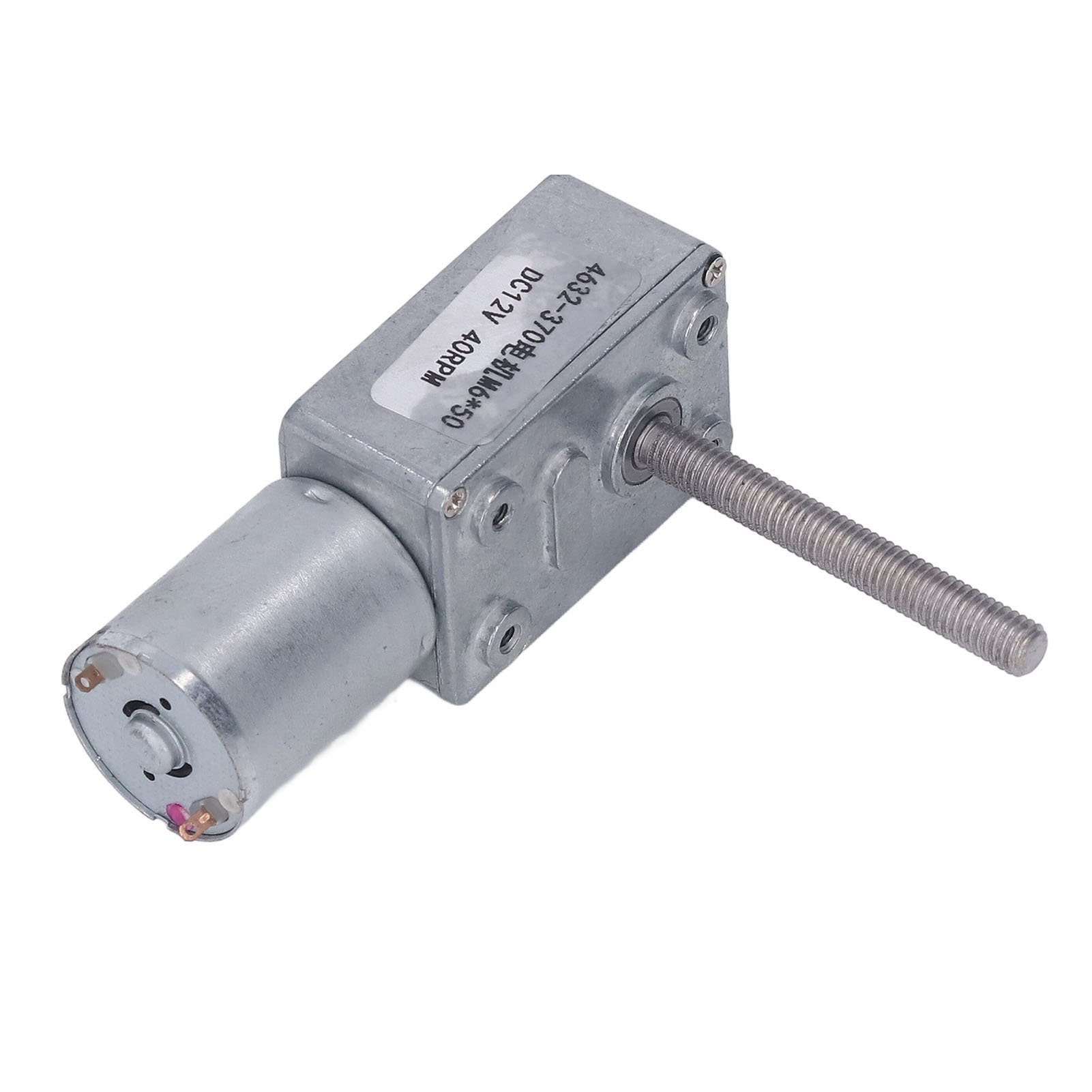 Turbo-schneckengetriebemotor Mit Hohem Drehmoment, Mikrogetriebe, 12 V Dc, 40 U/min, M6x50 Mm, Elektrowerkzeuge
