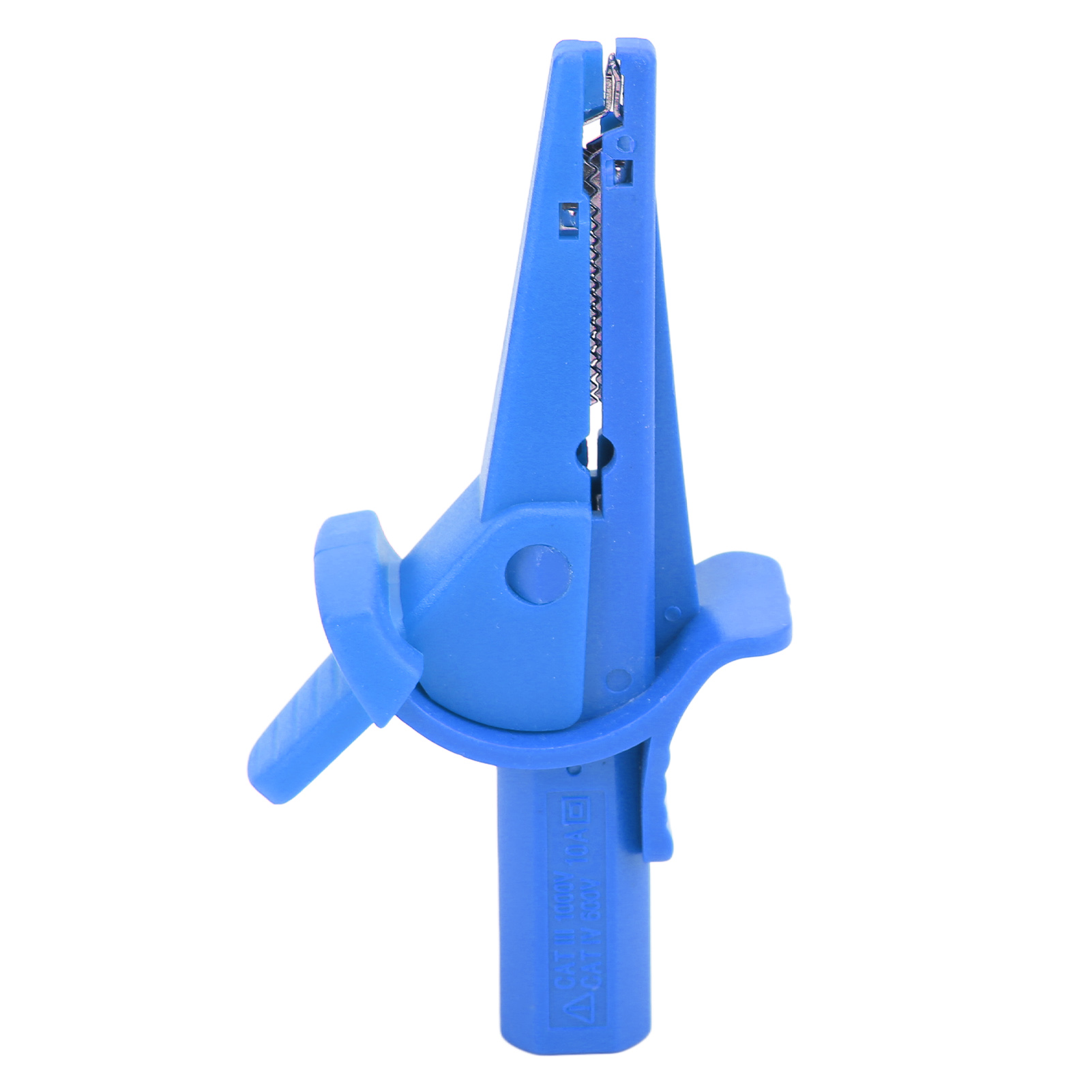 Isolierte Stromprüfklemme Mit 20 Mm Öffnungsweite Und 4-mm-bananenstecker Für Kfz- Und Lkw-elektroprojekte (blau)