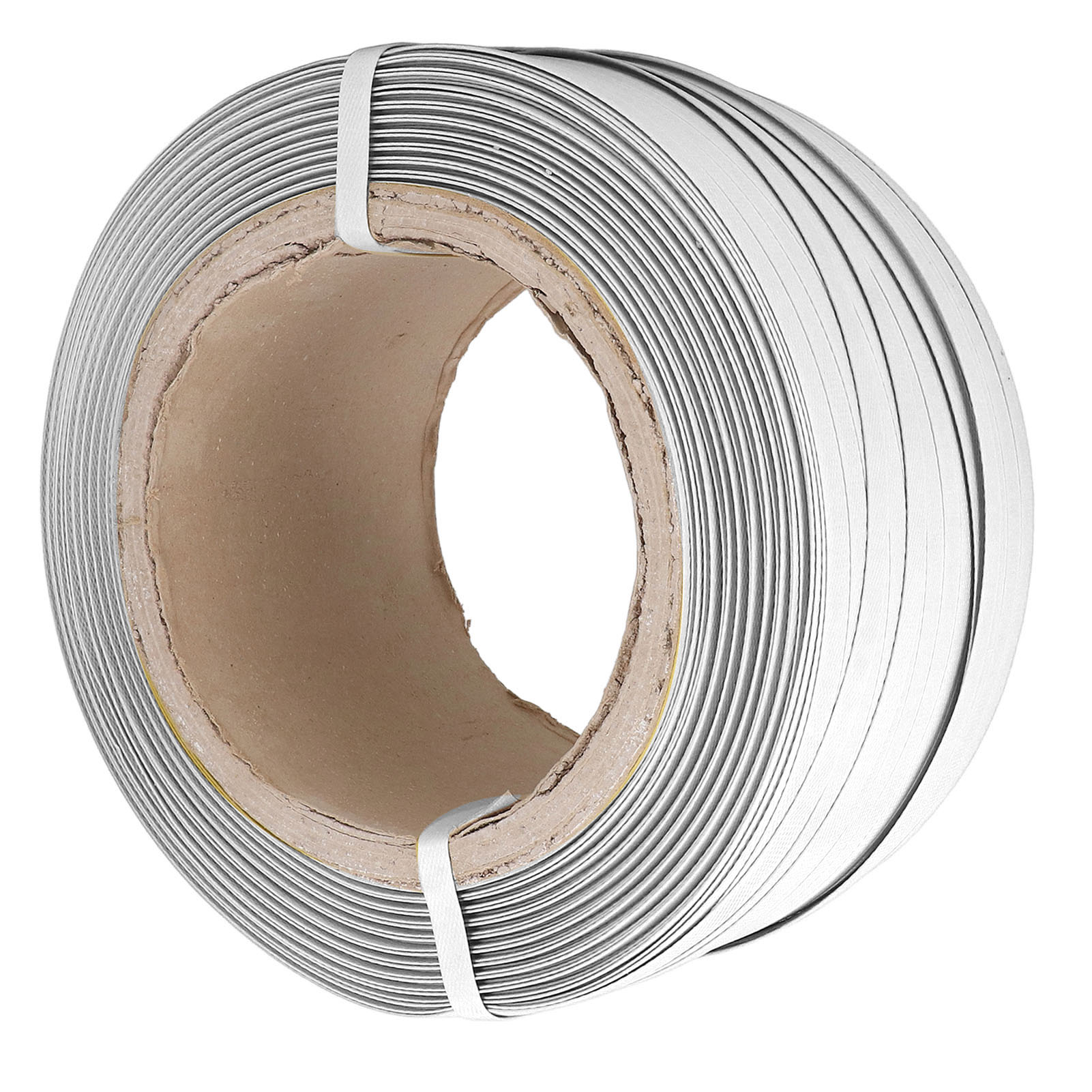 Maschinenverpackbares Umreifungsband Aus Pp-kunststoff, Halbautomatisch, 500 Meter, 20 Kg Tragkraft, Weiß