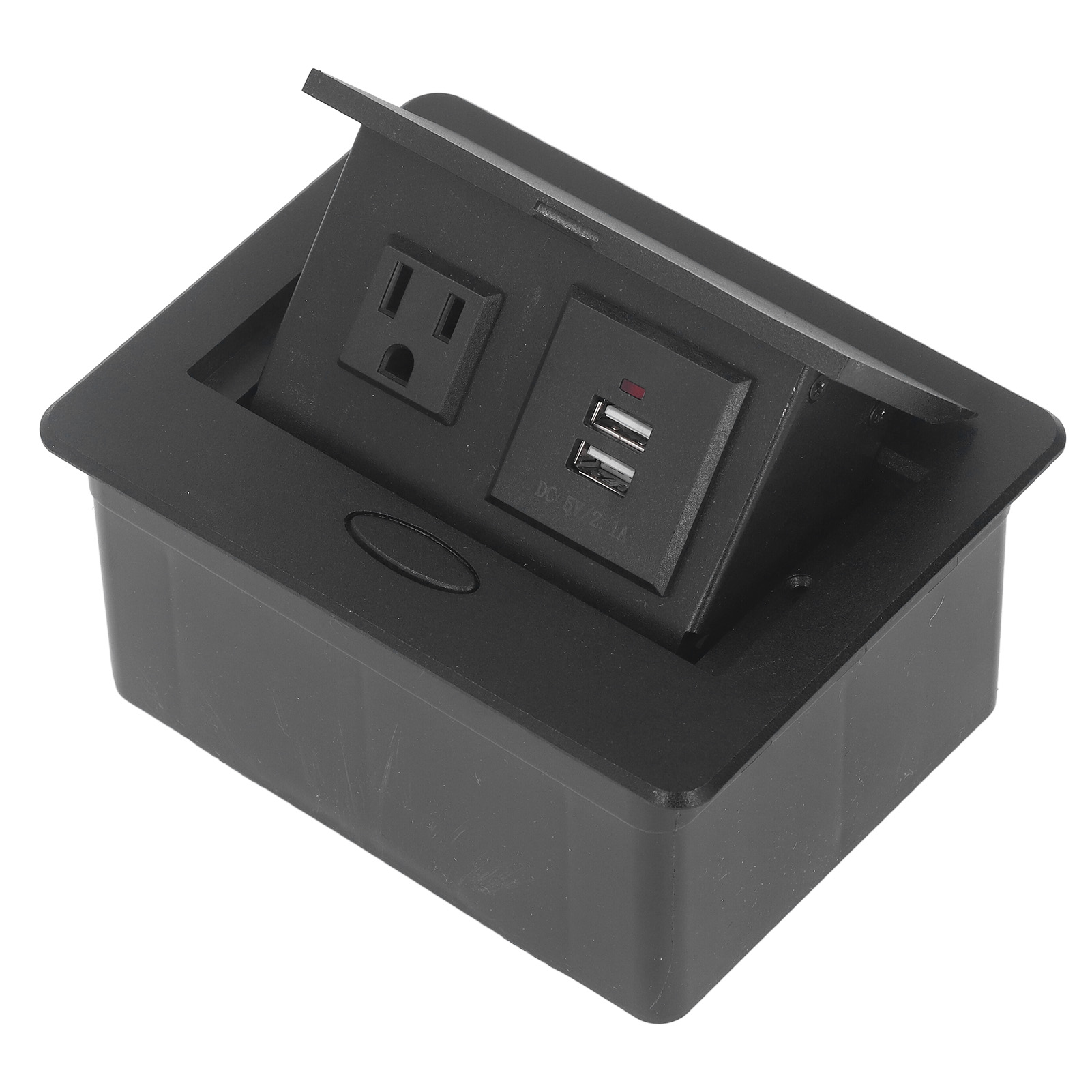 Einbau-tischsteckdose Mit 3 Löchern, Us-stecker, Zwei Usb-anschlüssen, Steckdosenleiste, 110 V Ac, 16 A
