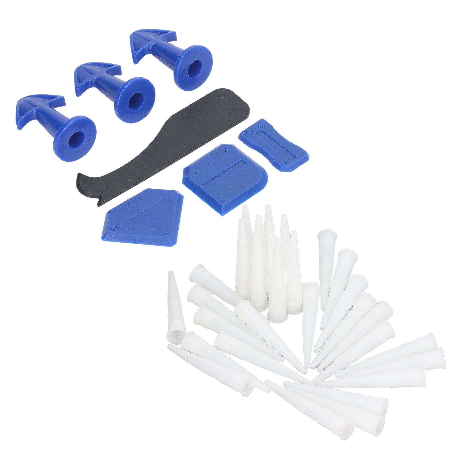Verfugungswerkzeug-set, Dichtmittel, Silikondüsen, Spachtelplatten, Set Für Küche, Bad Und Boden