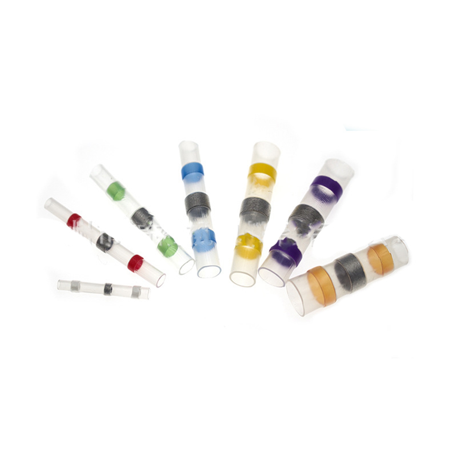 1 Set Schrumpfschlauch-anschlussklemmen, Wasserdicht, Lötringisolierung, Stoßverbinder-sortiment, 800 Stück, Weiß 70, Rot 80, Blau 80, Gelb 35, Tube 535