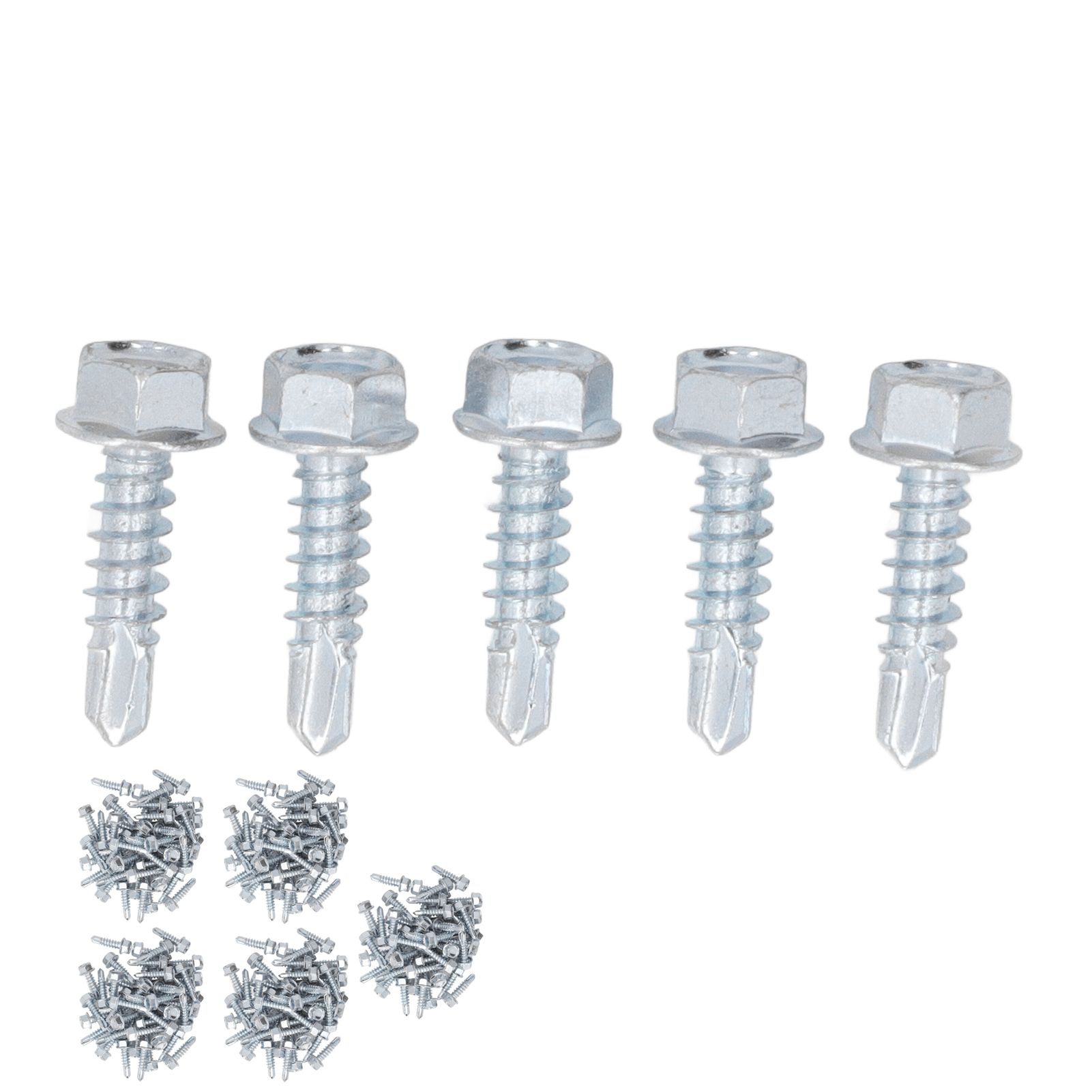 250 Stück M4,2 X 16 Mm Bohrer-schrauben, Verzinkter Kohlenstoffstahl, Selbstbohrende Schrauben, Ersatz-sechskantkopf