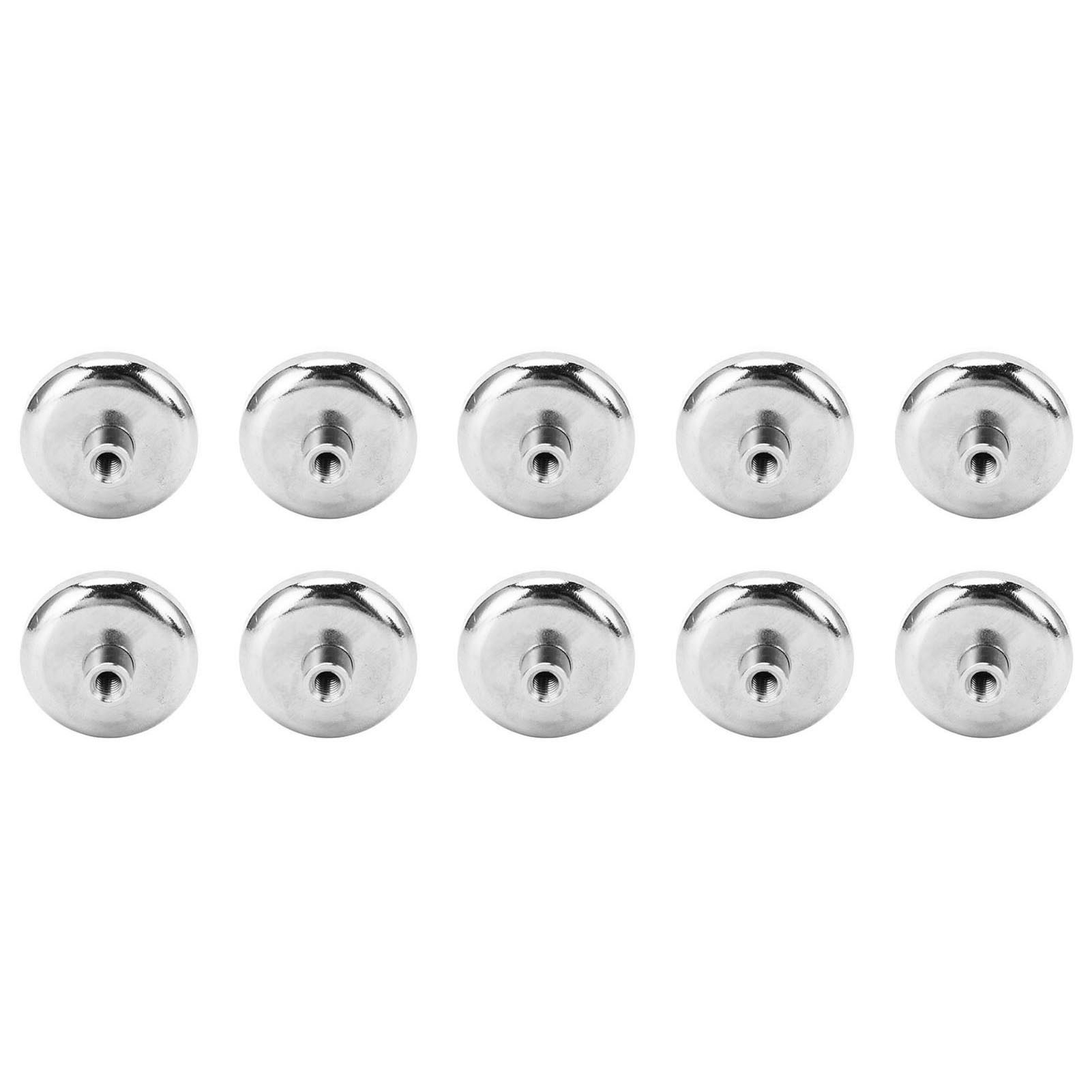 10 Bechermagnete D42 40 Kg Neodym, Starke Magnetkraft, Vernickelt, Rostbeständig, Magnethaken