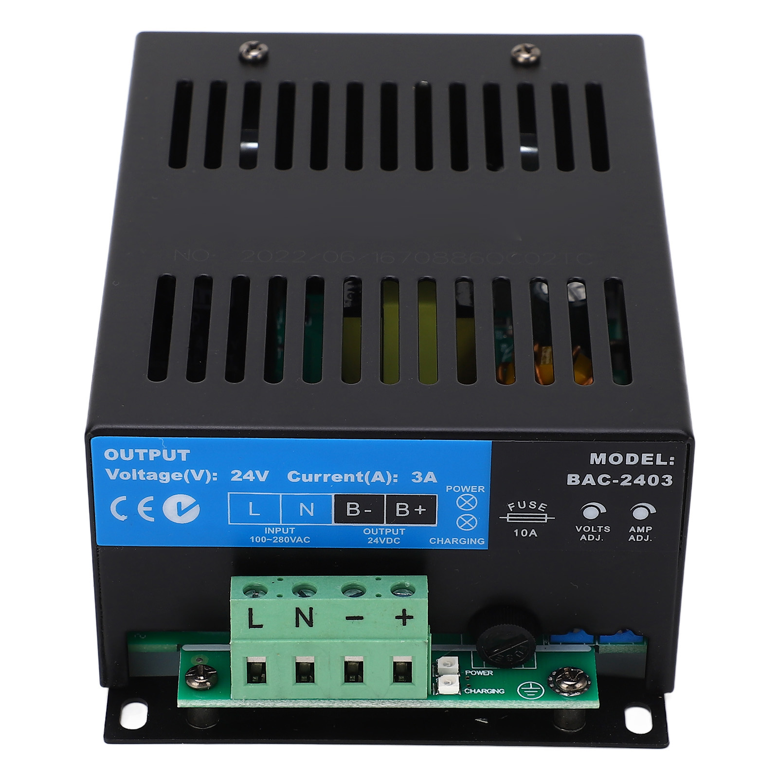 Akkuladegerät Dc 24v 135w, Ac 100–280v Eingang, 2-stufige Steuerung, Led-anzeige, Schutzschaltung