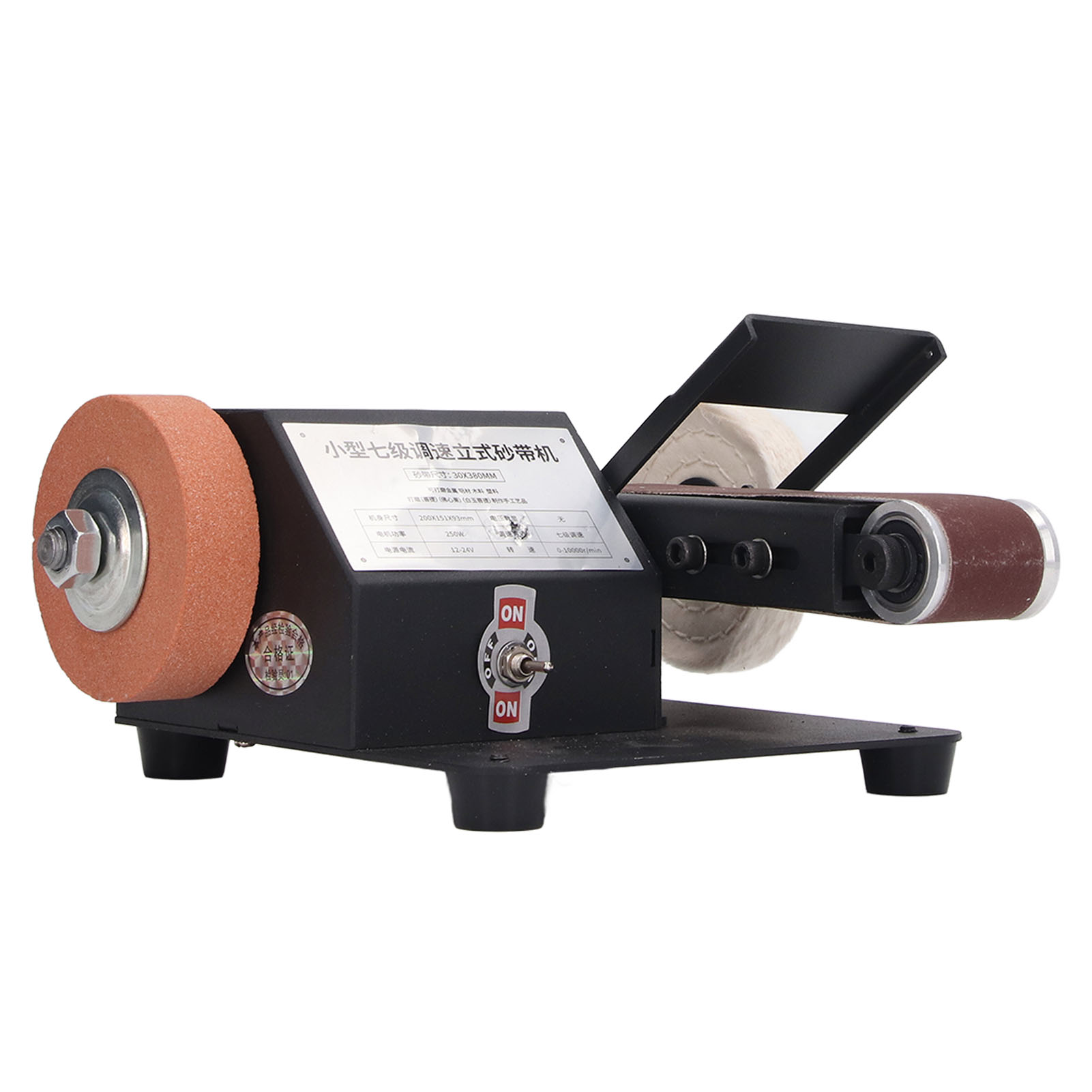 Elektrischer Bandschleifer Für Metall- Und Holzbearbeitung, Poliermaschine, Schärfgerät, Schleifmaschine, 110–240 V, Eu-stecker