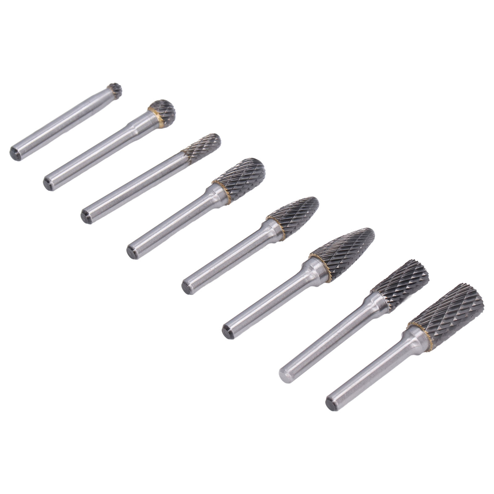 8-teiliges Schleifbit-set Mit Rotationsfeile, Fräser Und Doppelschneidkopf Für Metall