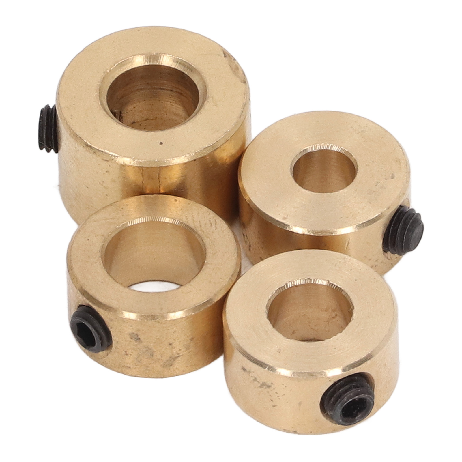 4er-set Bohreranschlagringe Aus Messing Zur Schnellen Positionierung Und Arretierung Für Holzbearbeitung (6, 8, 9, 10 Mm)