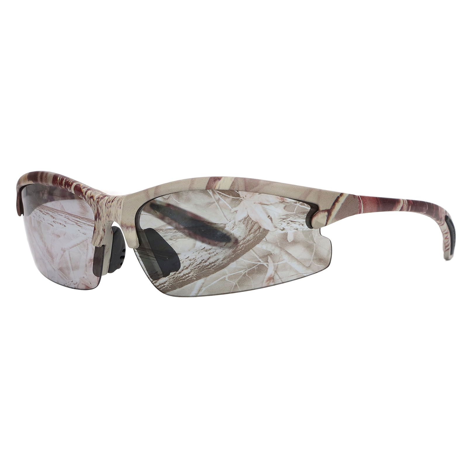 Leichte, Robuste Halbrahmen-tarnbrille Mit Stoßschutz Für Reisen Und Angeln