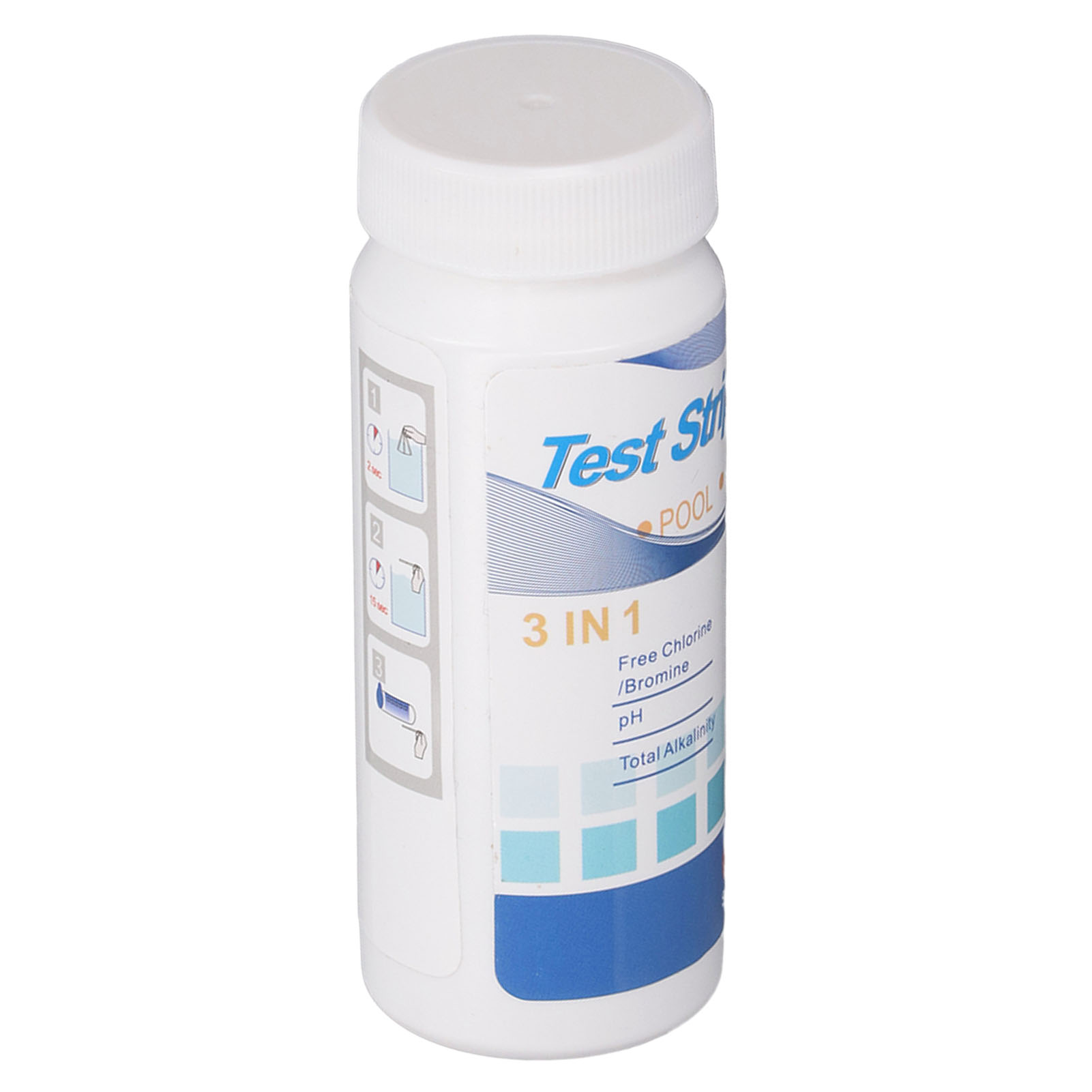 200 Ph-teststreifen Für Aquarienwasser Und Pools Zur Bestimmung Von Chlor, Alkalinität, Brom Und Härte (3-in-1-teststreifen)