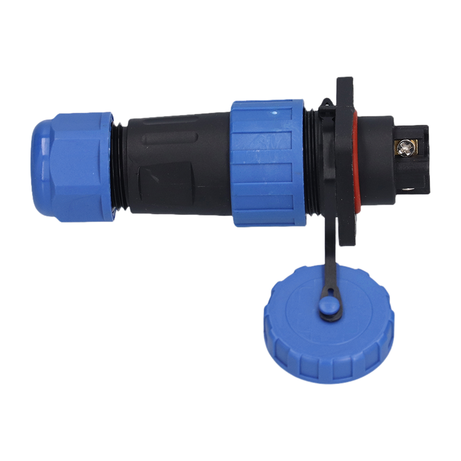 Ip68 Wasserdichter Stecker/buchse Mit Vierkant-schraubverbindung, Crimpanschluss Für Luftfahrt Und Industrie, 250 V, 4-polig