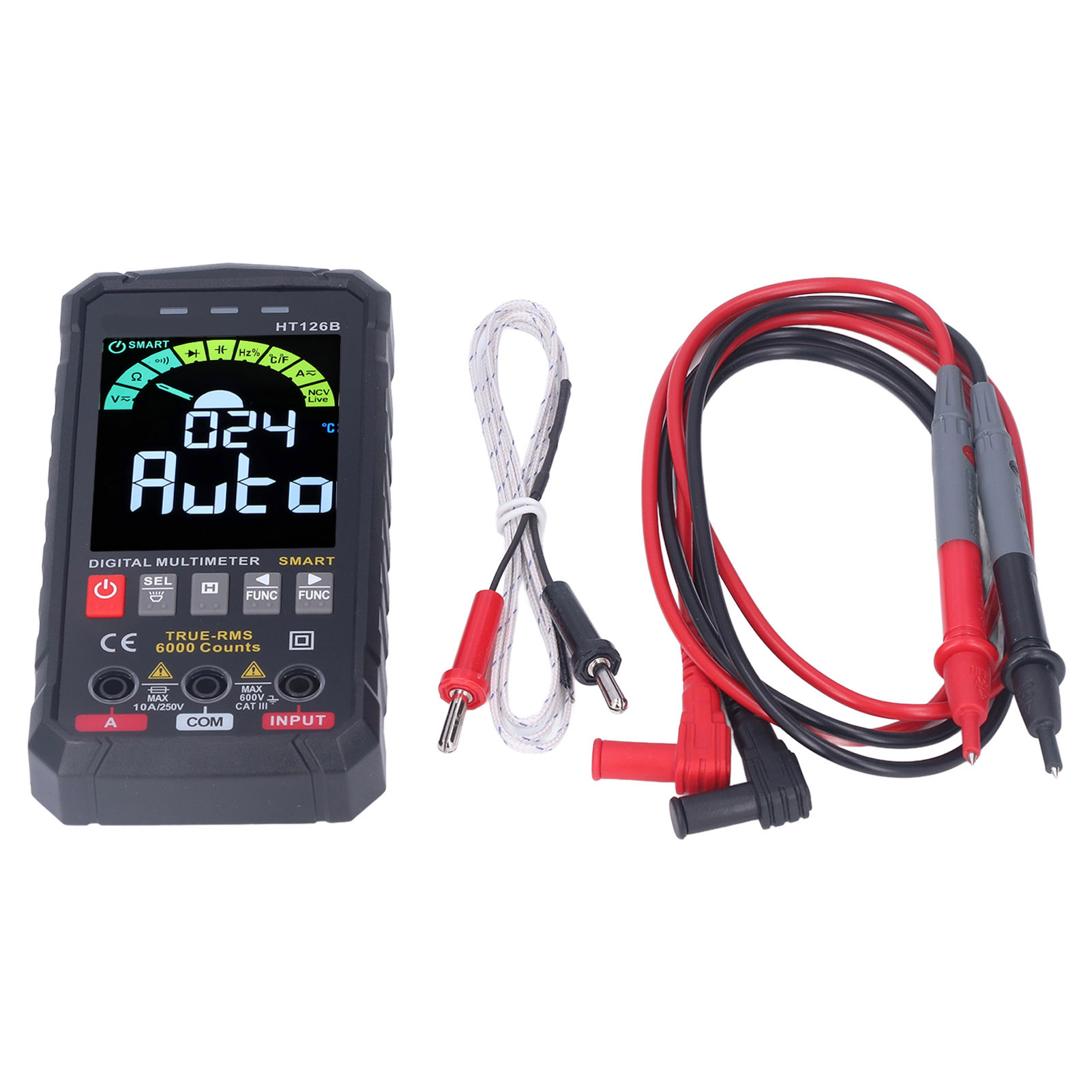 Digitales Multimeter Mit Farbdisplay, Hochpräzises Intelligentes Messgerät Für Elektriker Zur Messung Elektronischer Bauteile