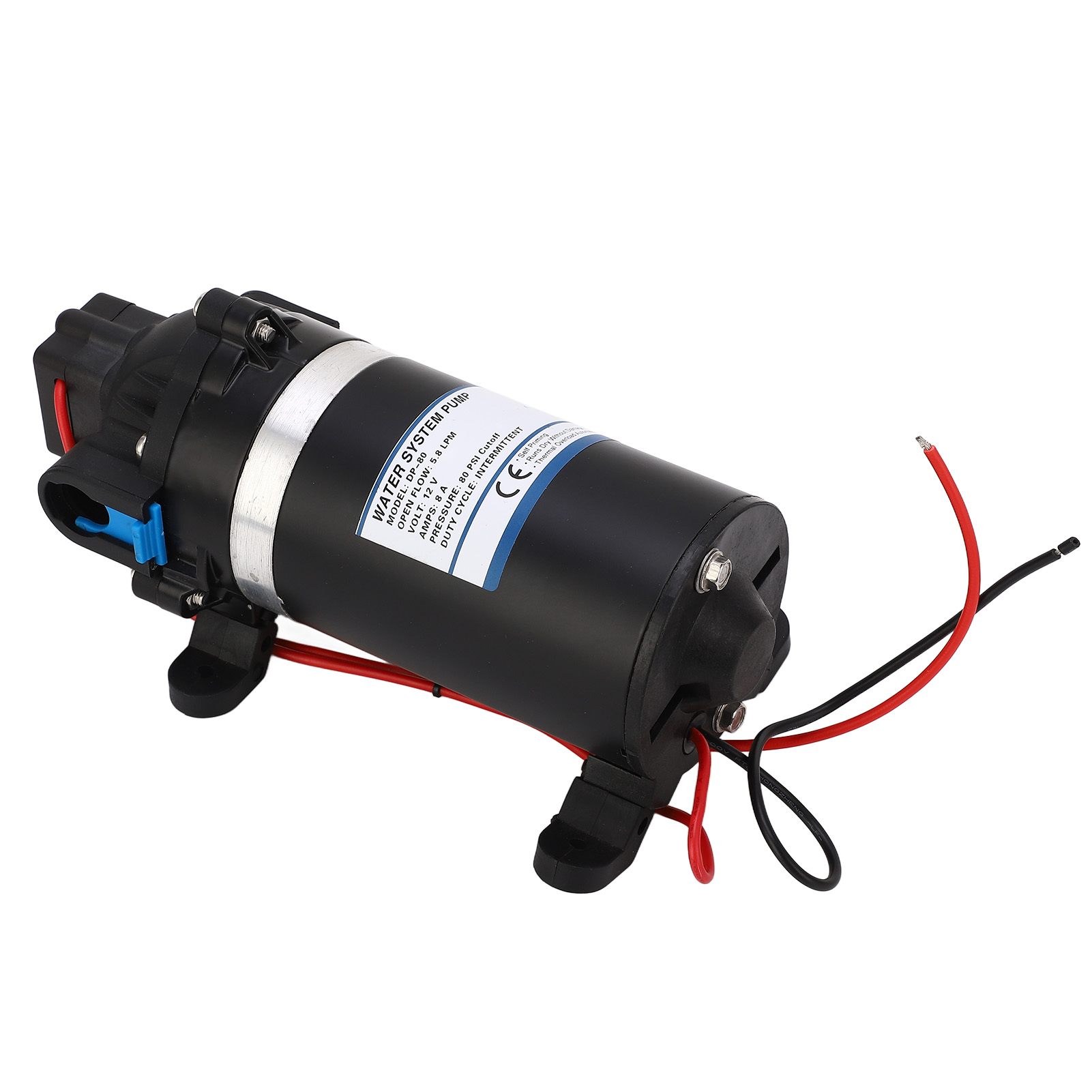Membran-wasserpumpe, Hochdruck, Selbstansaugend, 5,8 L/min, 12 V Dc, 80 Psi, Für Hausbewässerung, Wohnmobile, Boote Und Marine