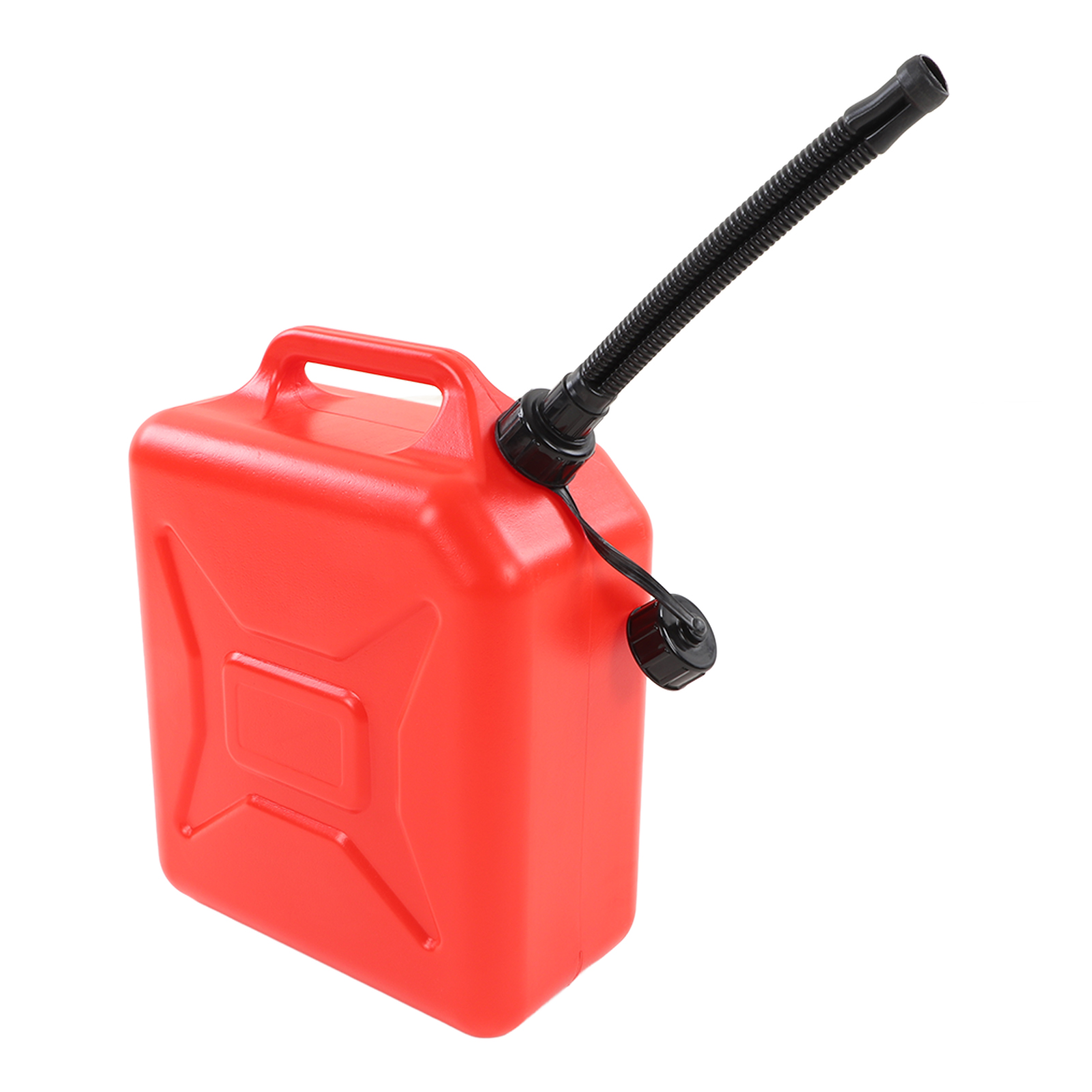 Roter 10-liter-kraftstoffkanister (2,6 Gallonen) Mit Skalenlinie, Verdicktes Hdpe, Flammhemmender Abs-flüssiggasbehälter