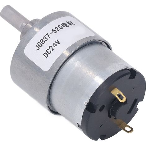 Gleichstrom-getriebemotor, Gehäuse Aus Rostfreier Aluminiumlegierung, Reibungsarme Messingspule, Reversibler Schneckengetriebemotor, 24 V, 107 U/min
