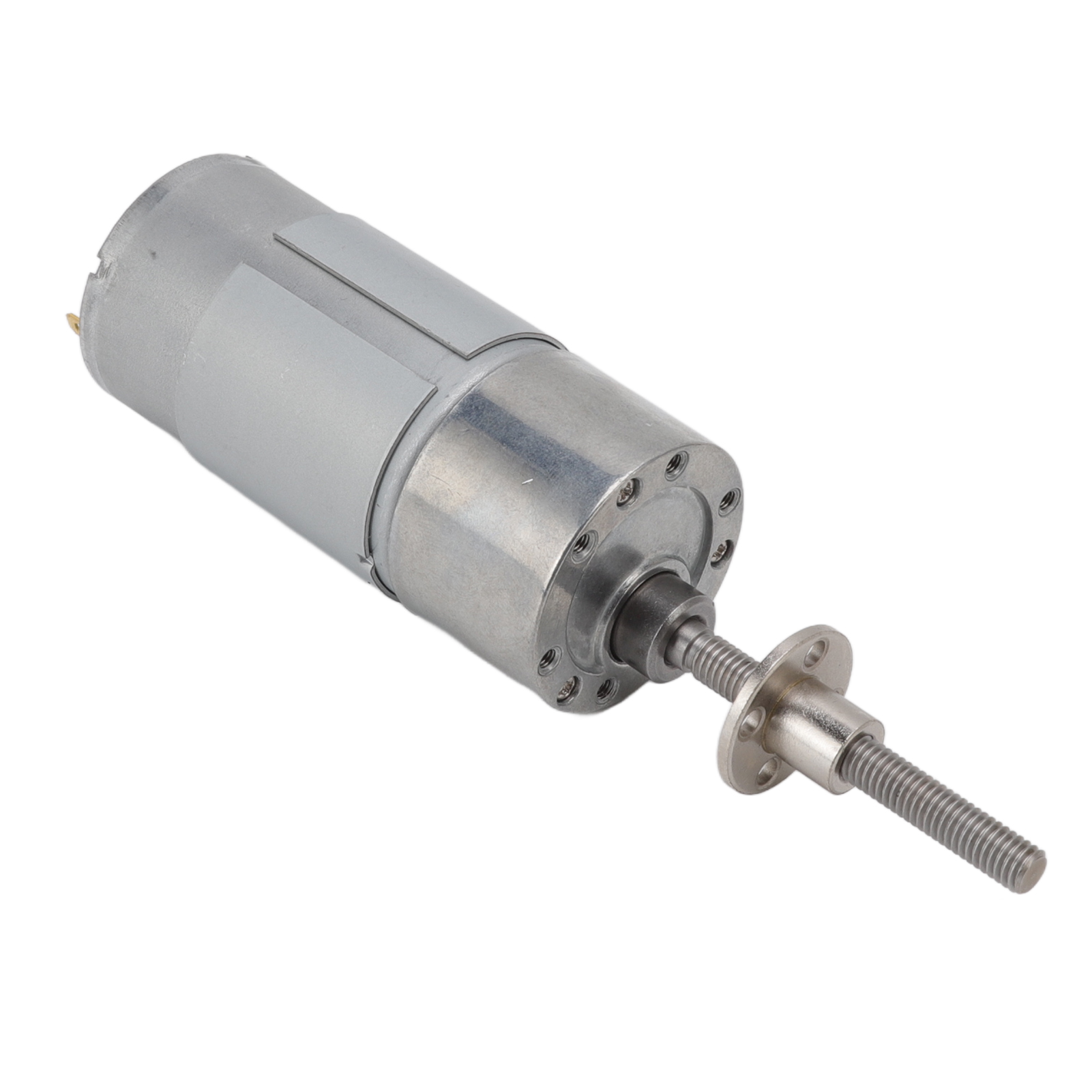 Gleichstrom-getriebemotor, M6x50-gewinde, Selbstsicherndes Gehäuse Aus Aluminiumlegierung, Messingspule, Drehzahlreduzierungsmotor Mit Flansch, 24 V Dc, 22 U/min