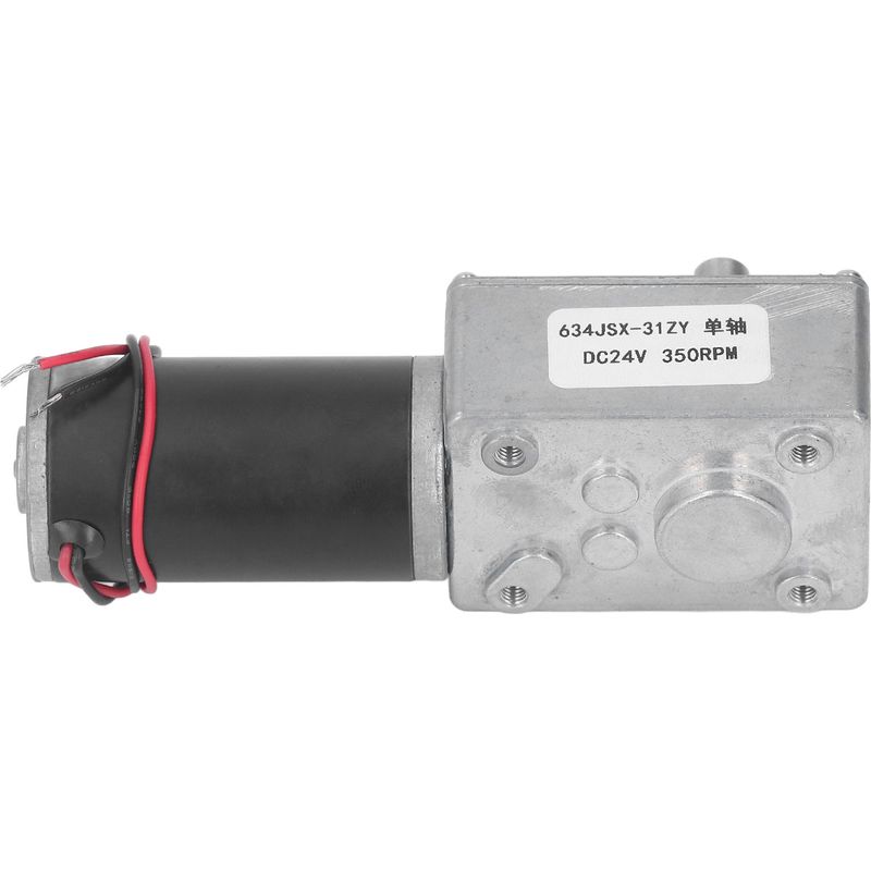 Gleichstrom-getriebemotor, Vorwärts- Und Rückwärtslauf, Selbsthemmend, Spule Aus Aluminiumlegierung Und Messing, Einwellig, Drehzahlreduzierung, 24 V Gleichstrom, 350 U/min