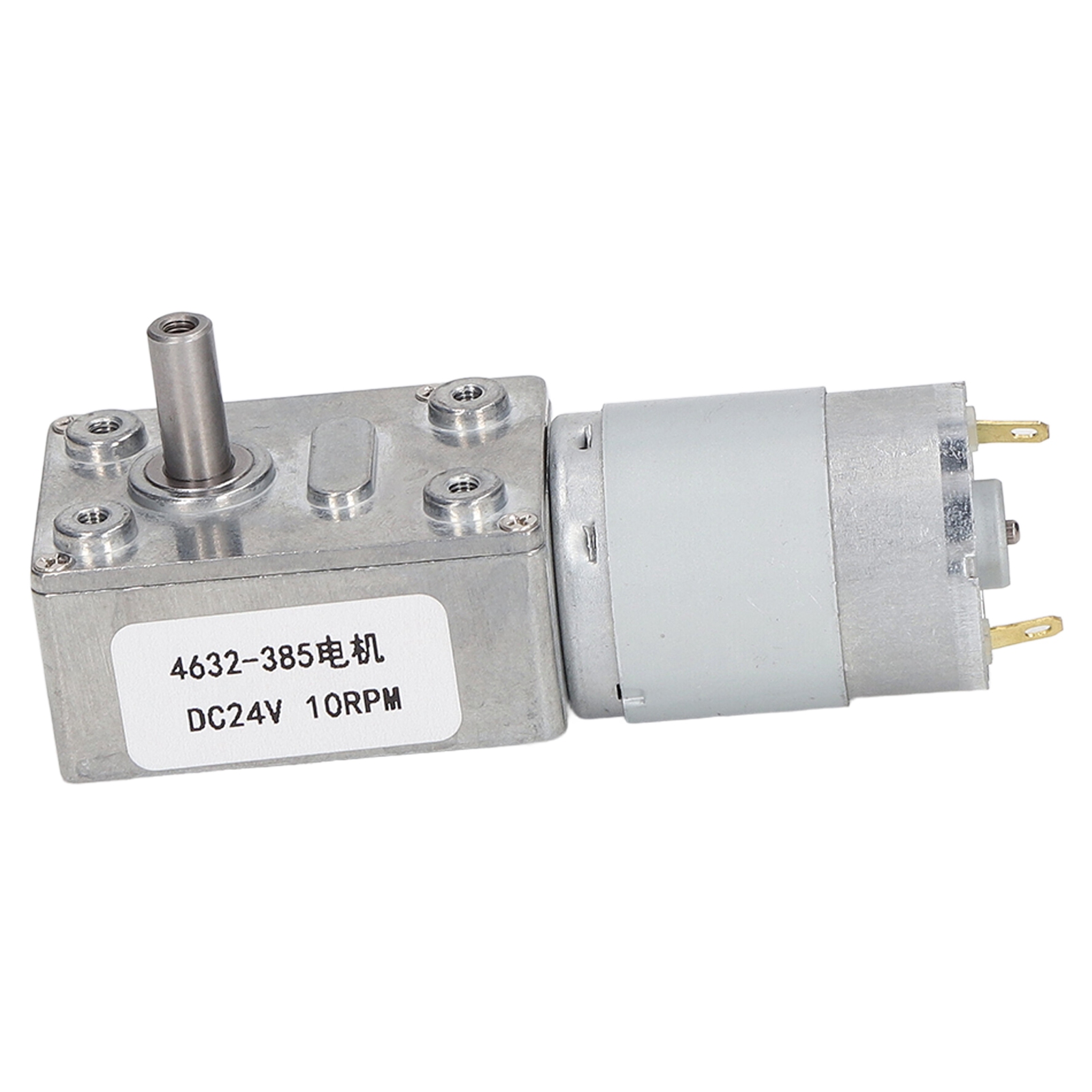 Gleichstrom-untersetzungsmotor, Cw/ccw, Stabiler Und Präziser Betrieb, Aluminium-messing-schneckengetriebemotor, 24 V Dc, 10 U/min