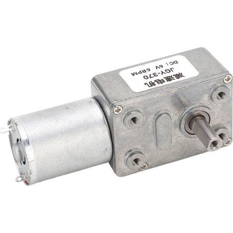 Schneckengetriebemotor, Hohes Drehmoment, 12 Mm Einwellen-selbsthemmungs-drehzahlreversibler Gleichstrom-turbinenmotor Mit Festem Sockel, 6 V, 6 U/min