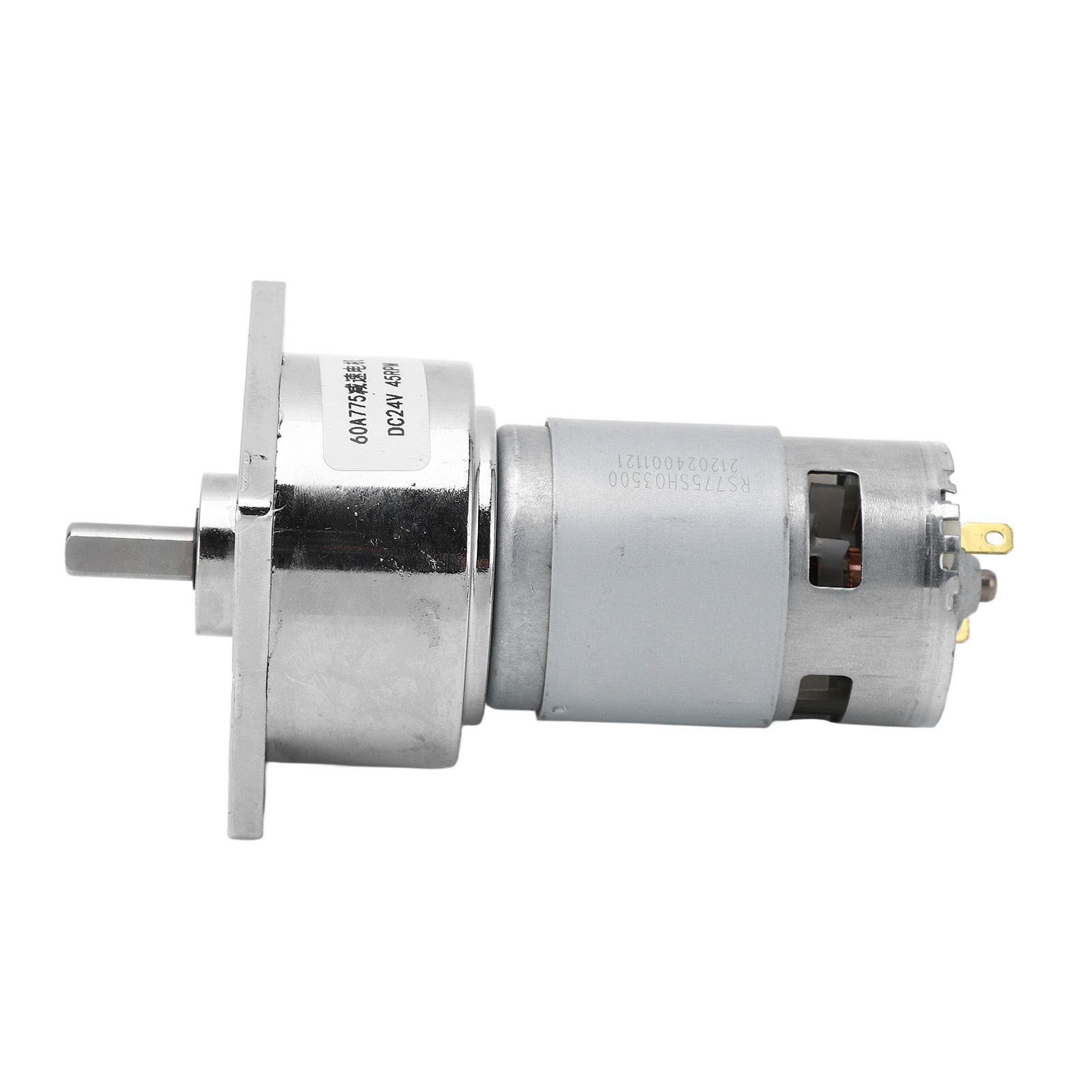 Gleichstrom-getriebemotor, Selbsthemmend, Gehäuse Aus Aluminiumlegierung, Messingspule, Mikroturbine, Schneckengetriebemotor, 24 V Dc, 3,8 A, 45 U/min, 21,2 Kg/m²