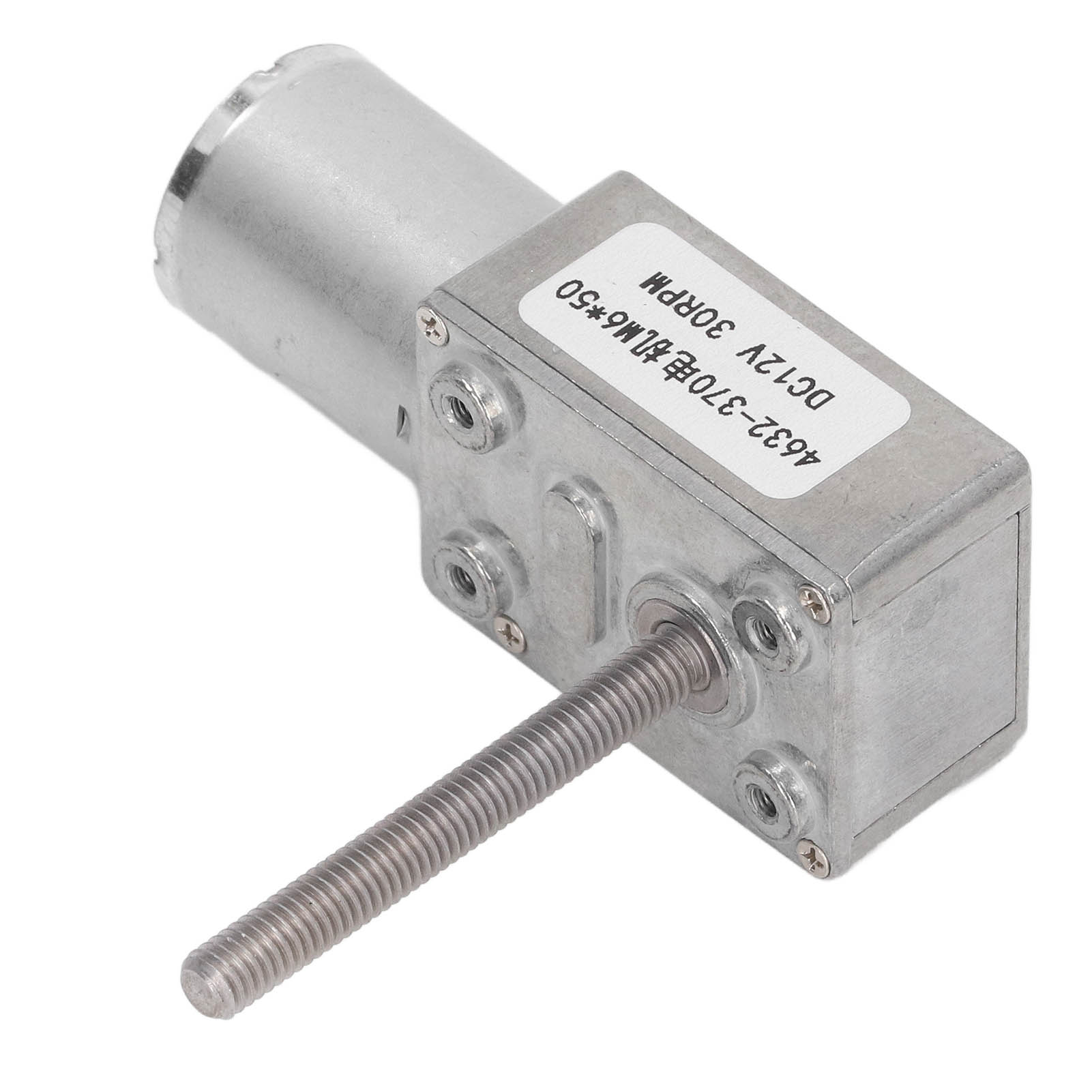 30 U/min Gleichstrom-getriebemotor Mit Selbsthemmung, Hohe Anpassungsfähigkeit, Schneckengetriebemotor Dc 12 V M6x50 Mm