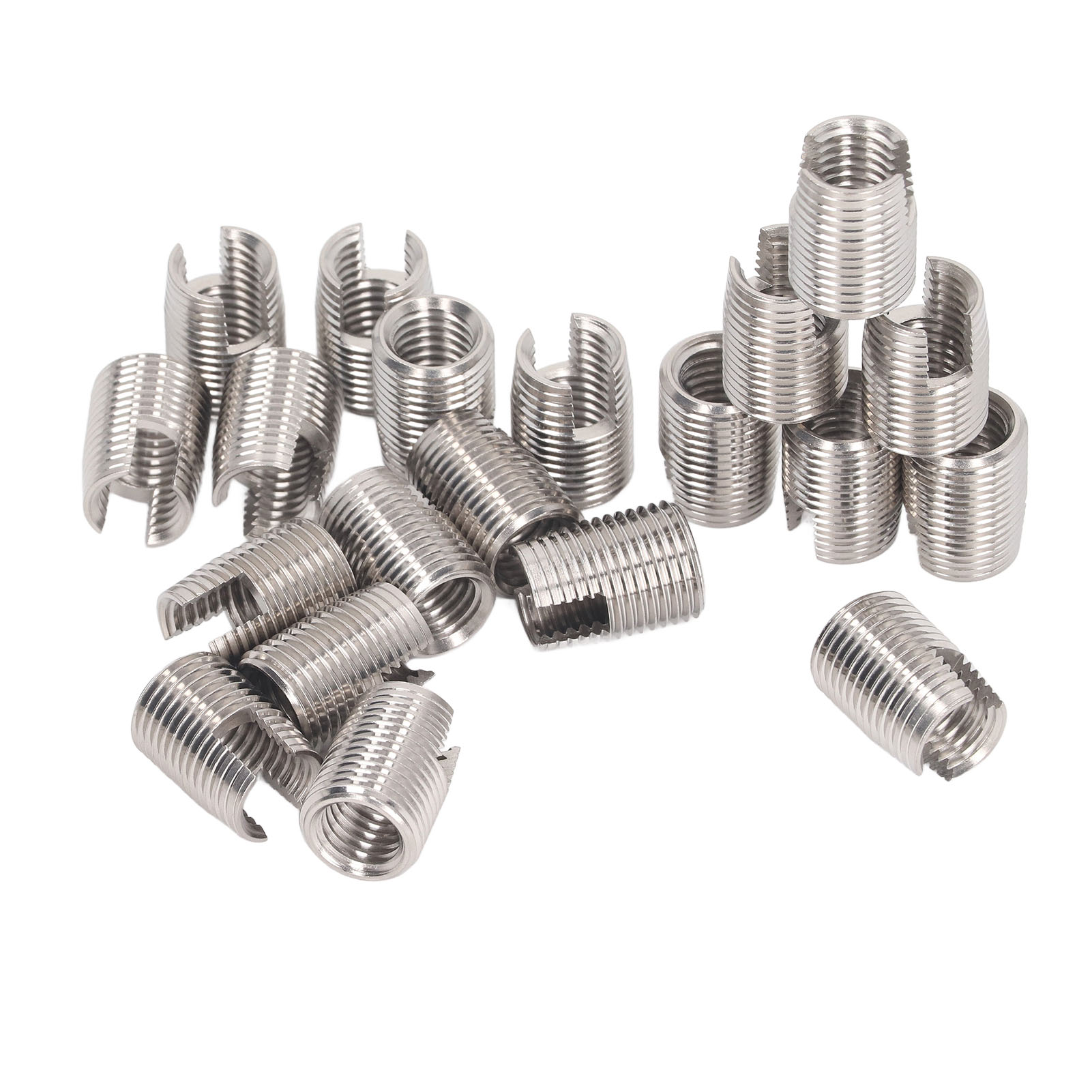 20 Stück Selbstschneidende Gewindeeinsätze Mit Schlitzen Aus Edelstahl, M16 X 1,5, 22 Mm, Für Automobile