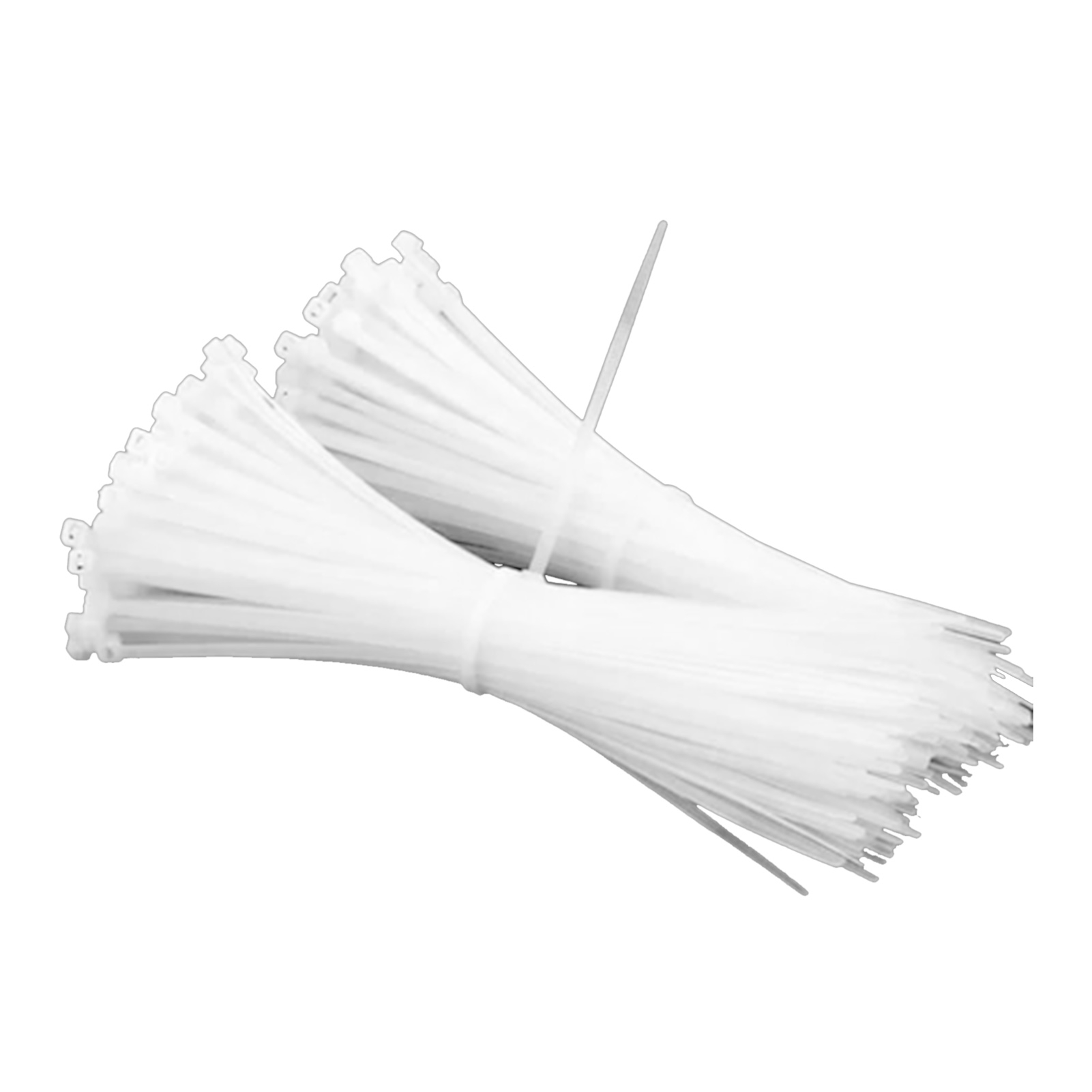 1000 Stück Kabelbinder Pa66 Nylon, Selbstverriegelnd, Starke Haltekraft, Robuste Kabelbinder, Weiß