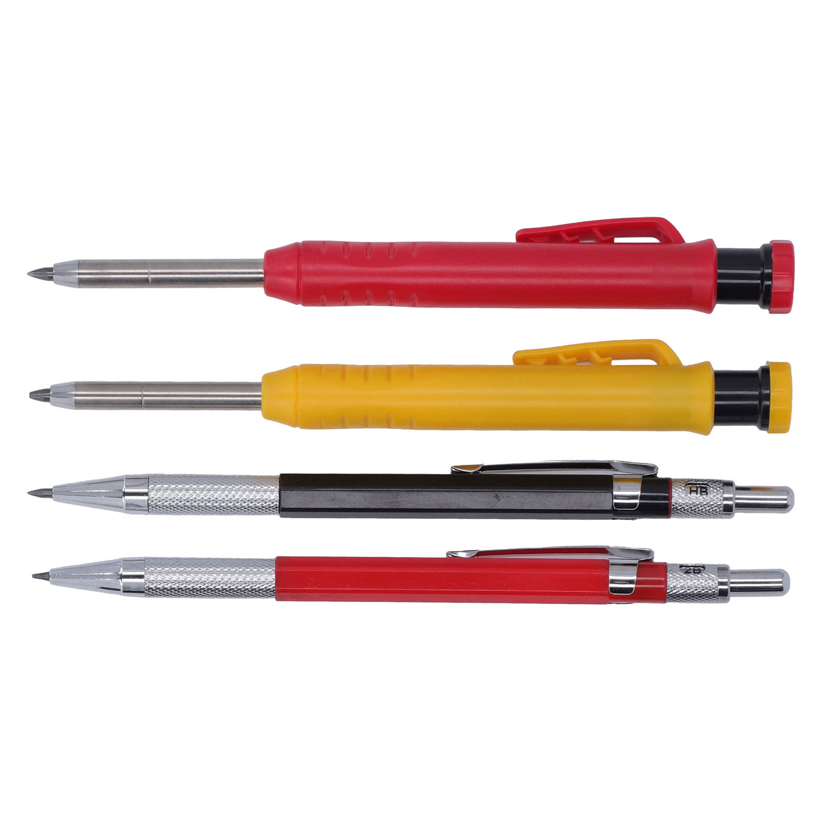 Mechanischer Zimmermannsbleistift-satz Mit 40 Minen, Einfache Bedienung, Tiefloch-holzbearbeitungsbleistift-set