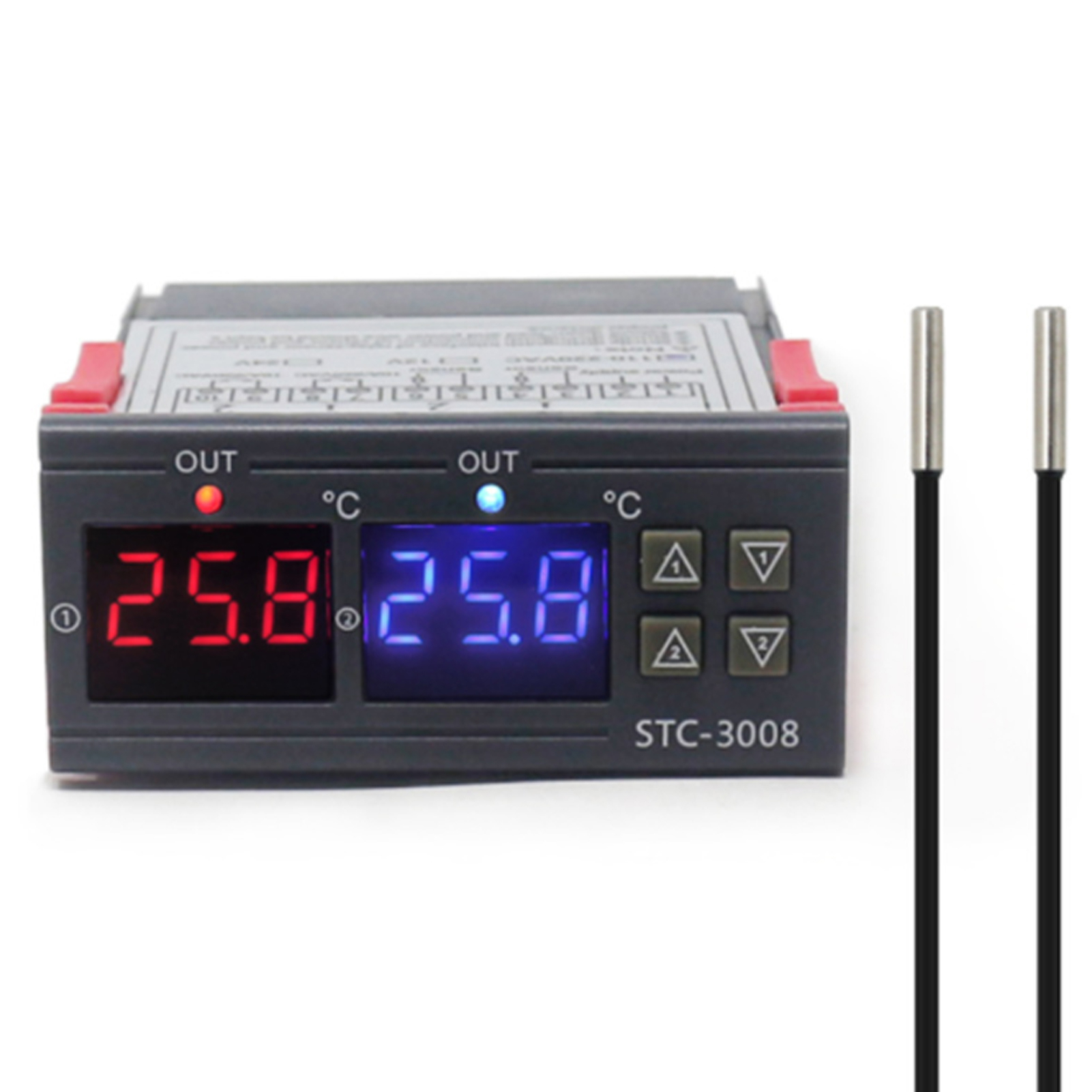 Digitaler Temperaturregler Mit Mikrocomputer, Intelligenter Dual-control-elektronikschalter, 24 V