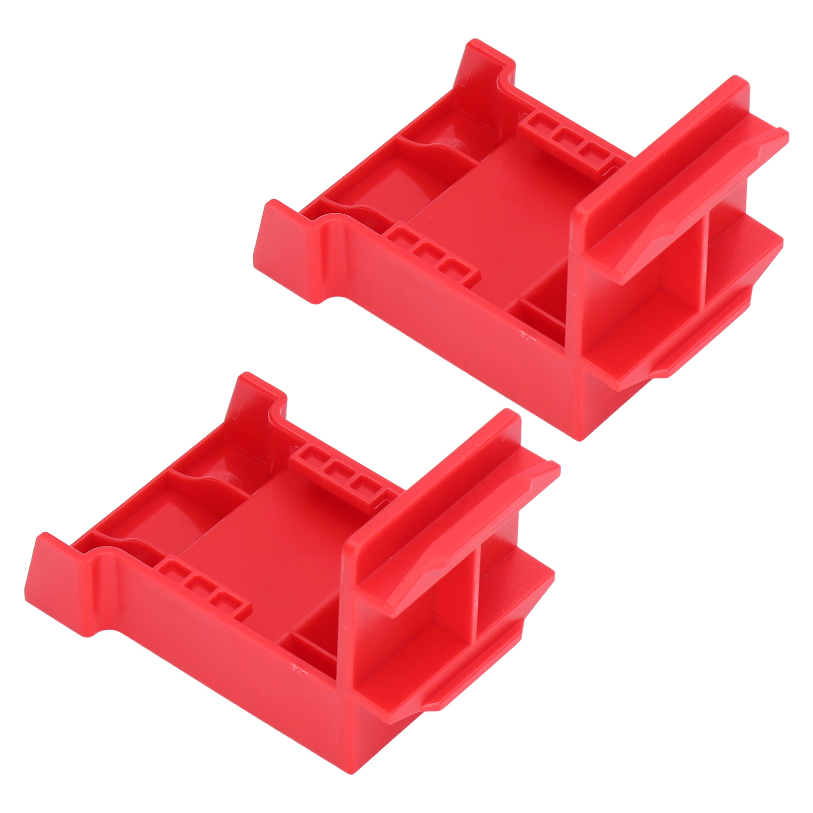 2 Stück Werkzeughalterung, Batteriehalterung Für 18v/20v Lithium-batterien, Befestigungswinkel, Rot