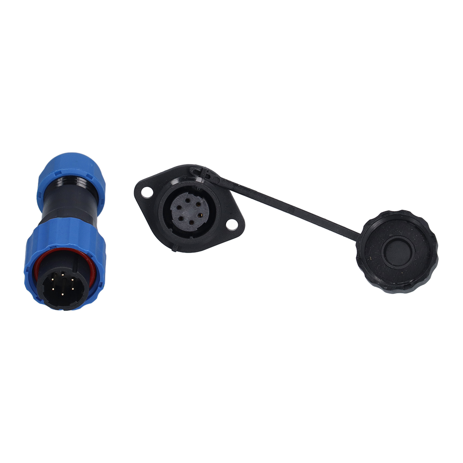 Sp16 Flansch-wasserdichter Luftfahrtstecker Ip68 Stecker Und Buchse Stoßverbinder Flansch-wasserdichter Stecker 6-adrig (250 V 5 A)