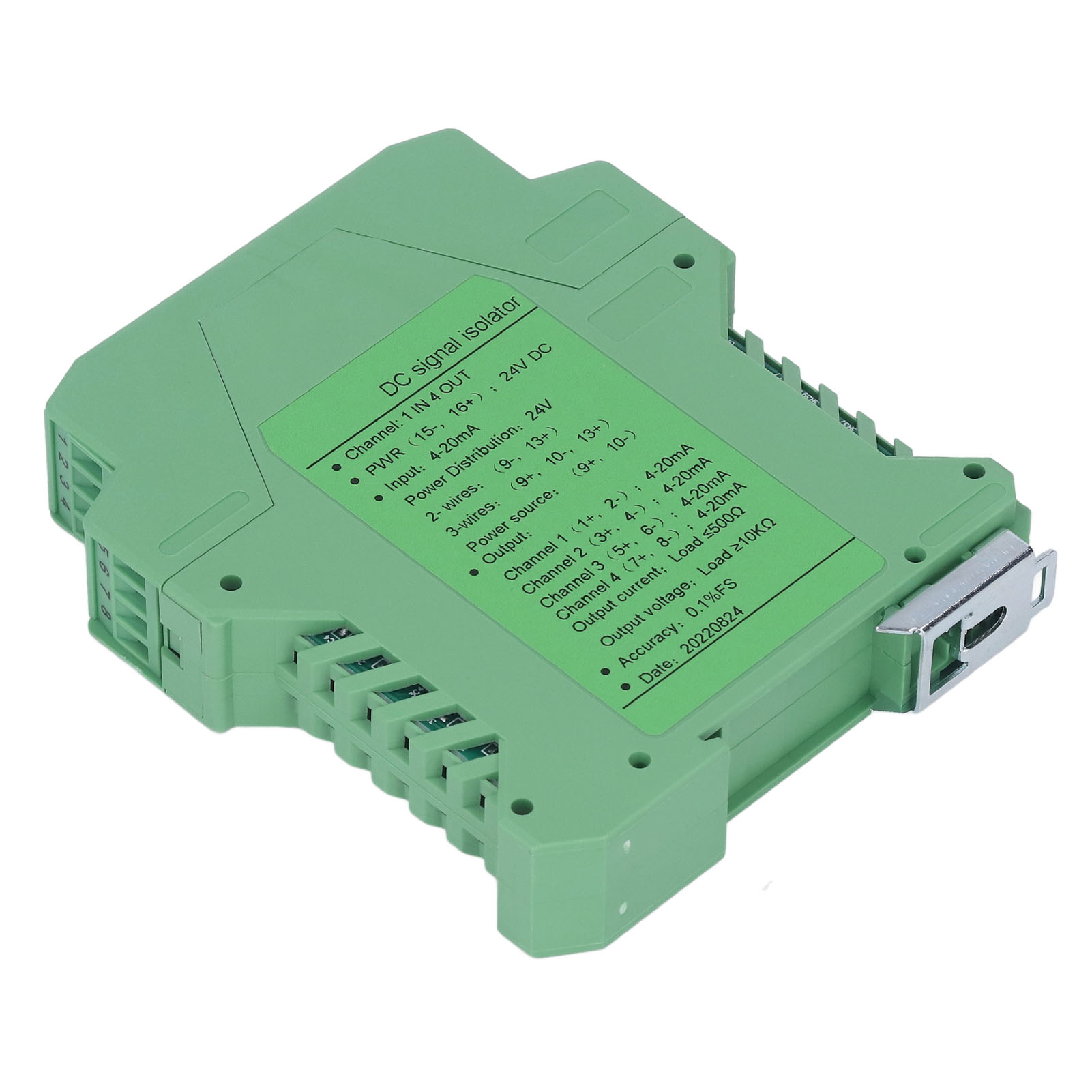 Gleichstromsignalisolator 1 Eingang 4 Ausgänge Sps-transmitter-aufbereiter Für Leiterplatte 4-20ma