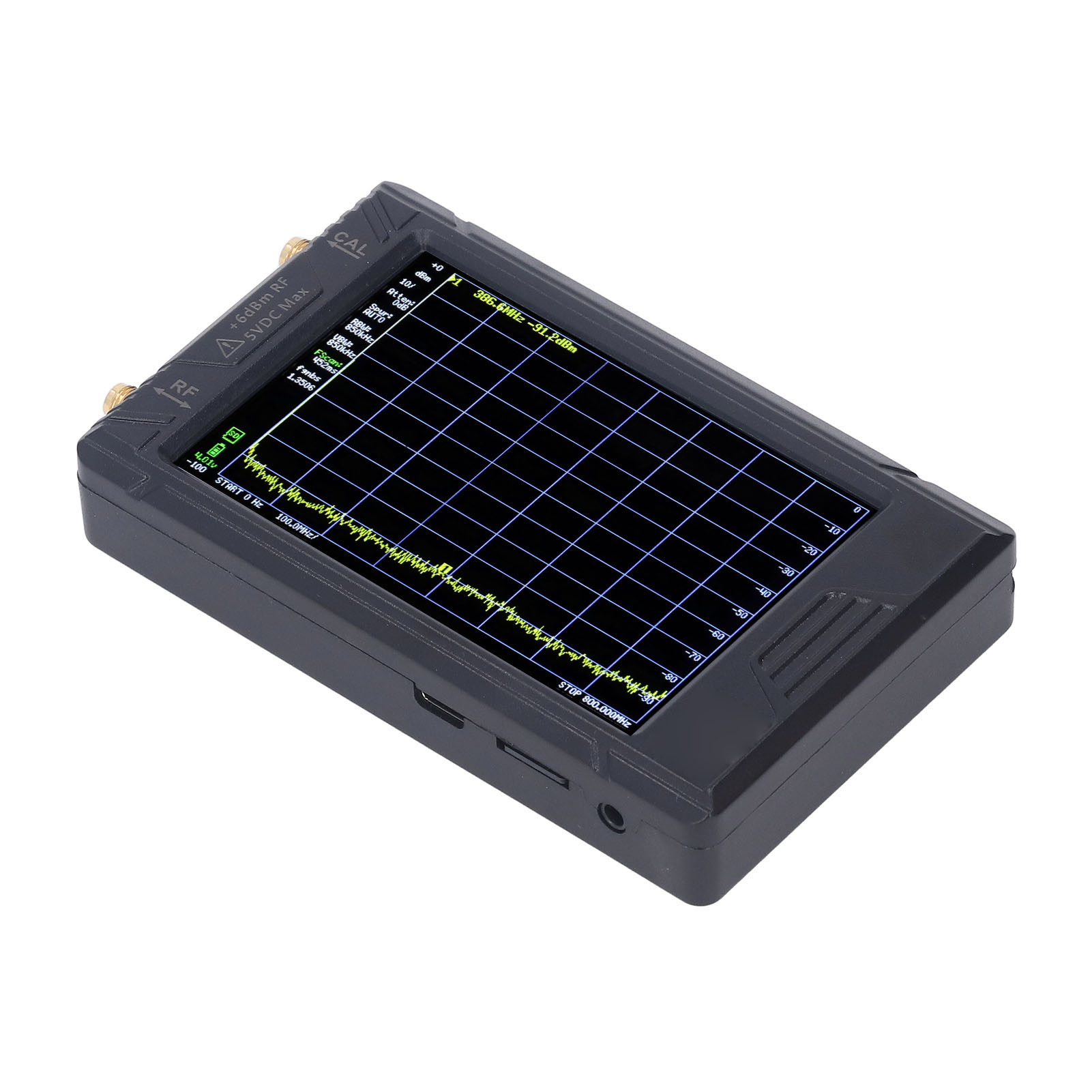 Spektrum-frequenz-analysator, Auflösung Umschaltbar Von 100 Khz Bis 5,3 Ghz, 4-zoll-bildschirm, Handspektrum-analysator
