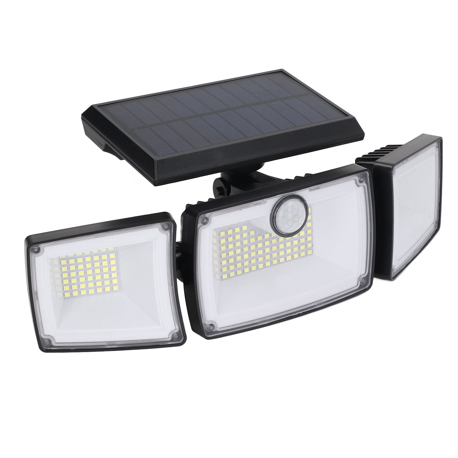 3-flammige Solar-wandleuchte, 6 W, 7700 K, Ip65, Einstellbar, Hochempfindliche Solar-induktionsleuchte Für Haus, Tor, Garage, Hof