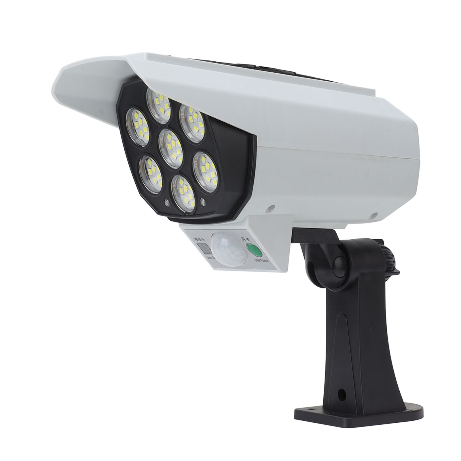 Solarbetriebene Sicherheitskamera-lampe Mit Hoher Sicherheit (ip64 Wasserdicht), Empfindlichem Solarsensor Und Fernbedienung