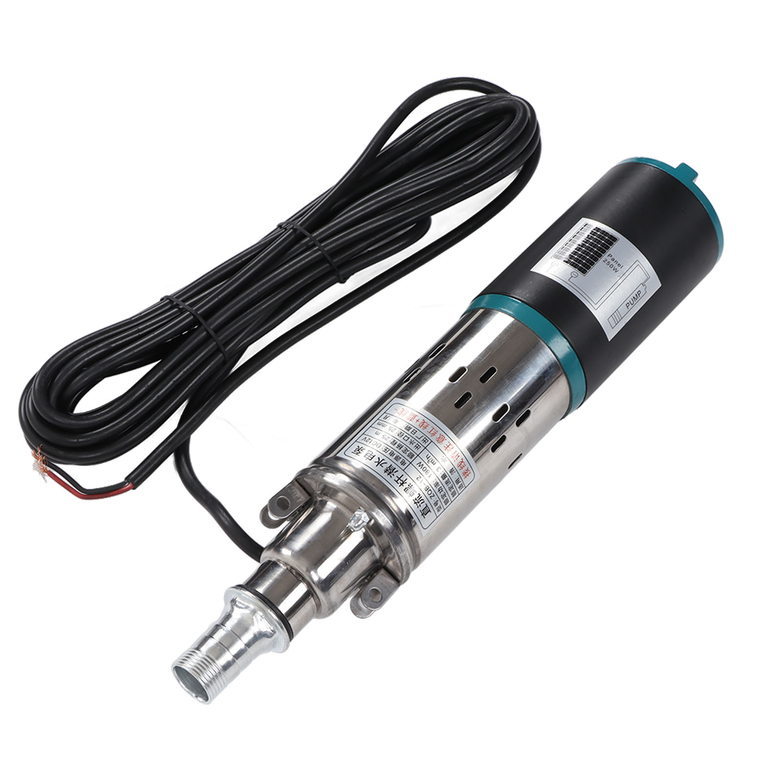 180 W Dc-schraubenpumpe, 25 M Förderhöhe, Kupfermotor, Hohe Förderleistung, Hochdruck-bürstenmotor, Solar-bewässerungspumpe, 12 V Dc
