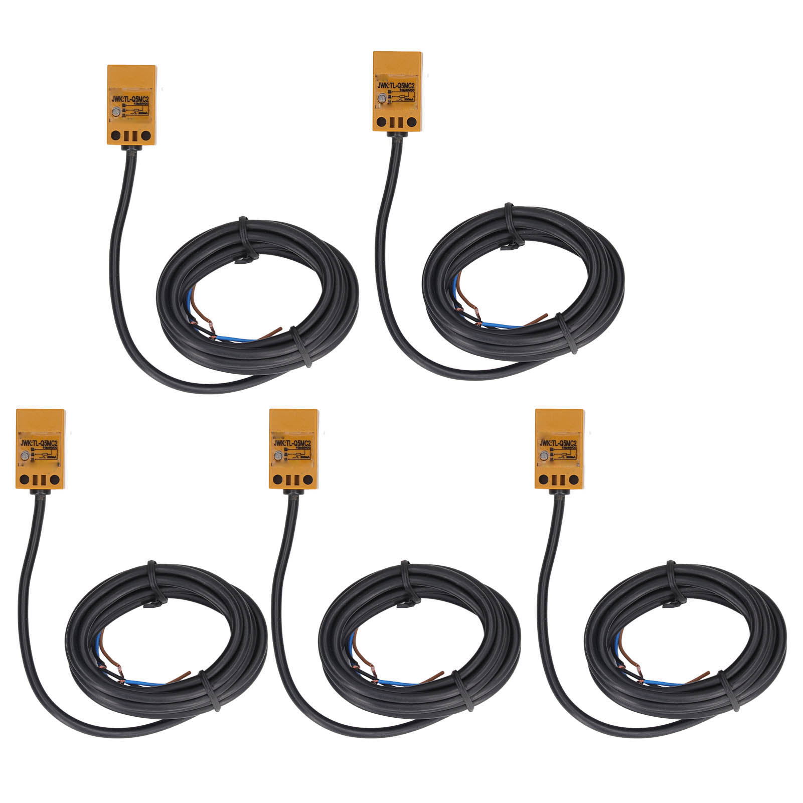 5 Stück Näherungsschalter Npn, Normalerweise Geschlossen, Schutzart Ip65, Ansprechfrequenz 28 Hz, Näherungssensor 10–30 V Dc, 200 Ma