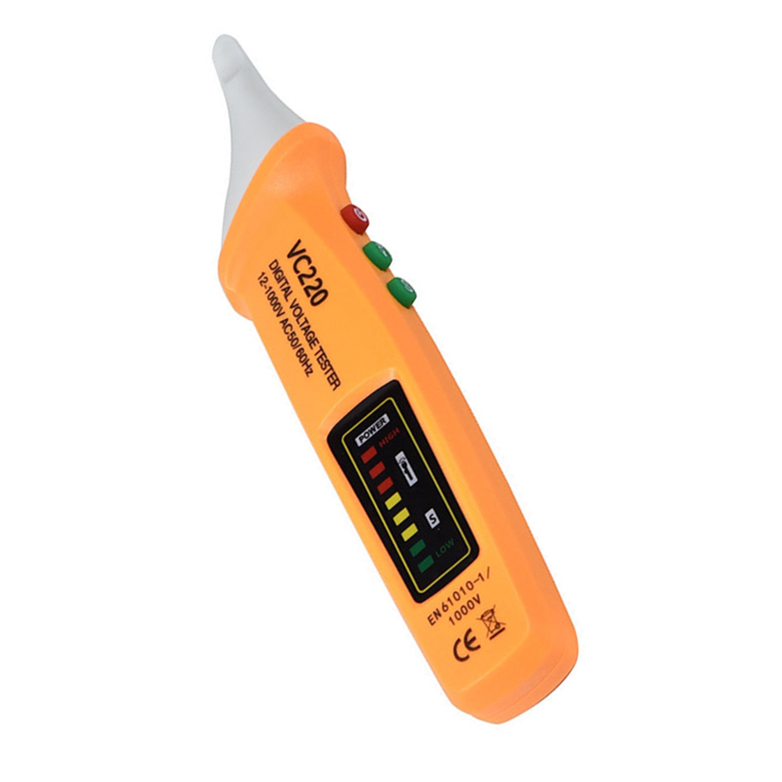 Berührungsloser Spannungsprüfer, Spannungsdetektor, Lcd-anzeige, Akustischer Und Optischer Alarm, 12–1000 V