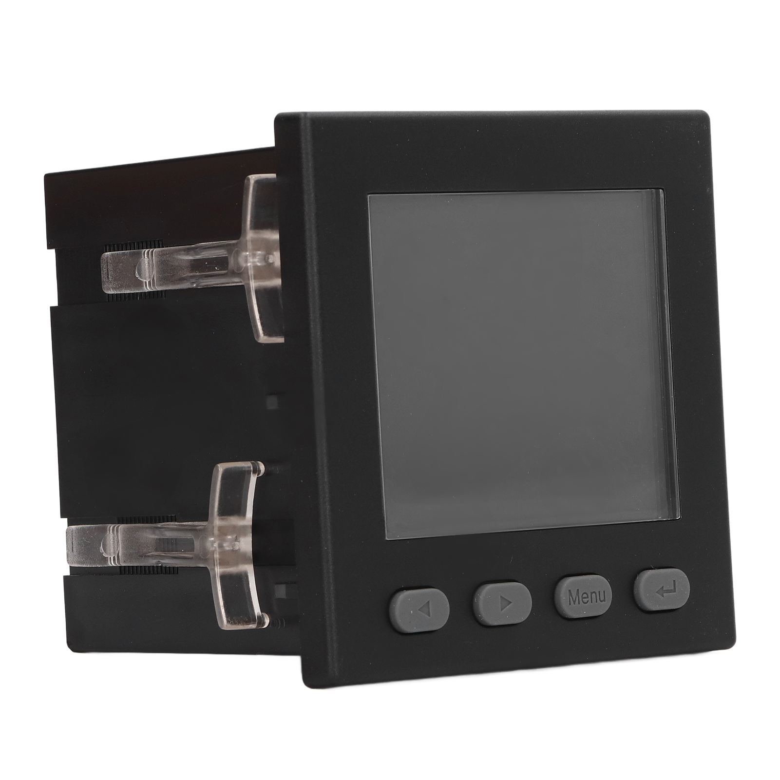 Schwarzes, Intelligentes 3-phasen-spannungsmessgerät Mit Lcd-anzeige, Flammhemmendem Abs-gehäuse, Ac 220 V