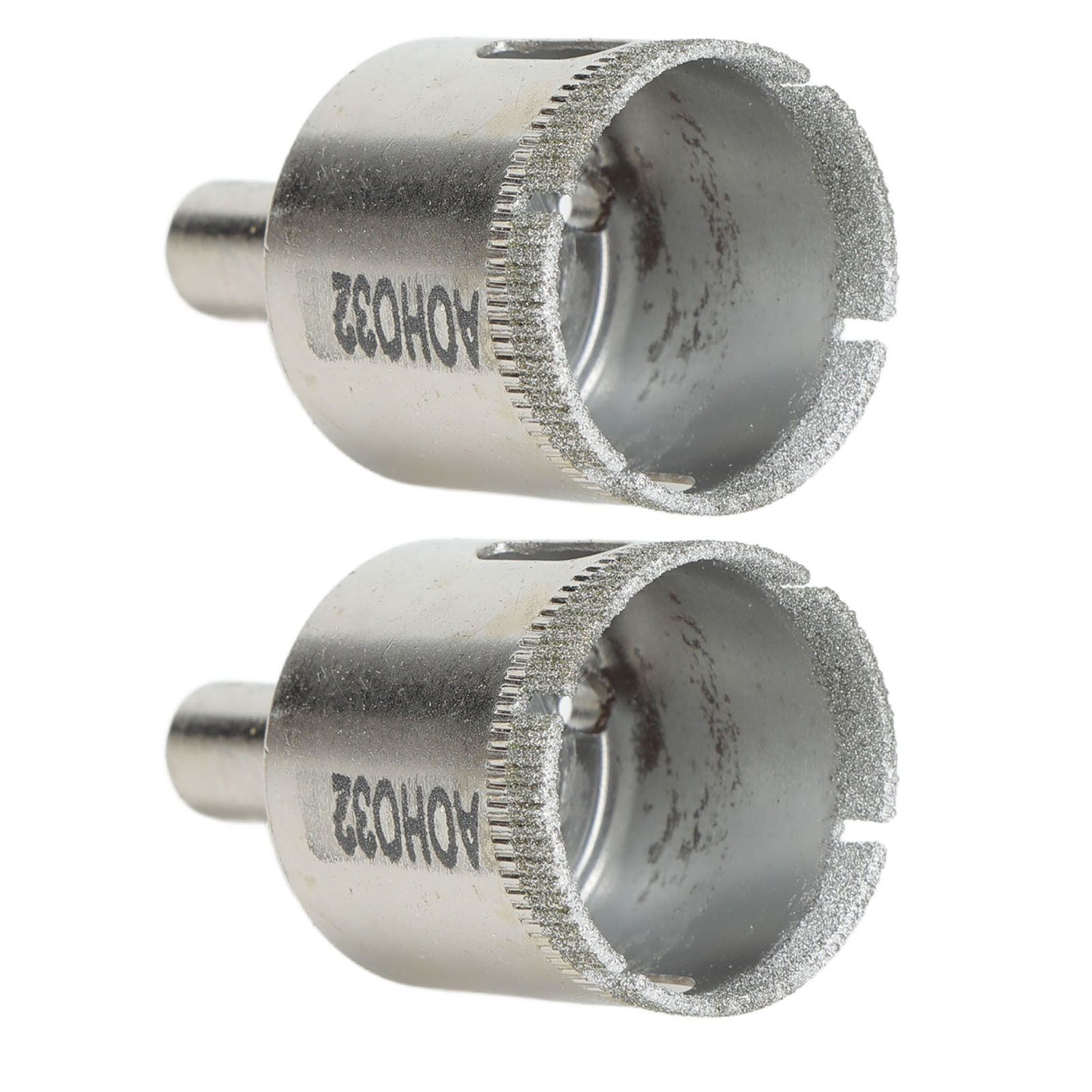 2 Stück 32 Mm Lochöffner Mit Rundschaft Und Hoher Torsion, Diamantbohrer Für Glas, Marmor Und Keramikfliesen