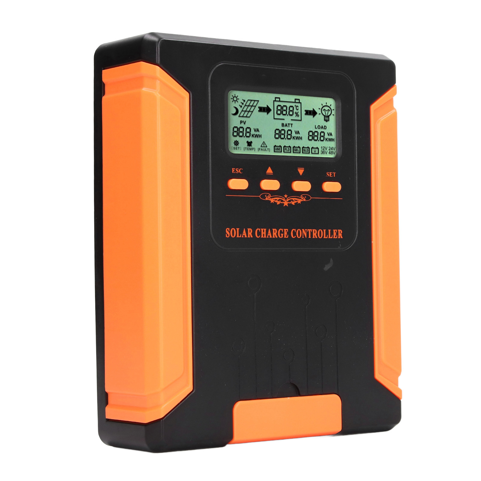 Solar-laderegler Mit 180-v-eingang, Lcd-anzeige, Mppt-intelligenter Solarregler, 12 V, 24 V, 36 V, 48 V, Auto 60 A