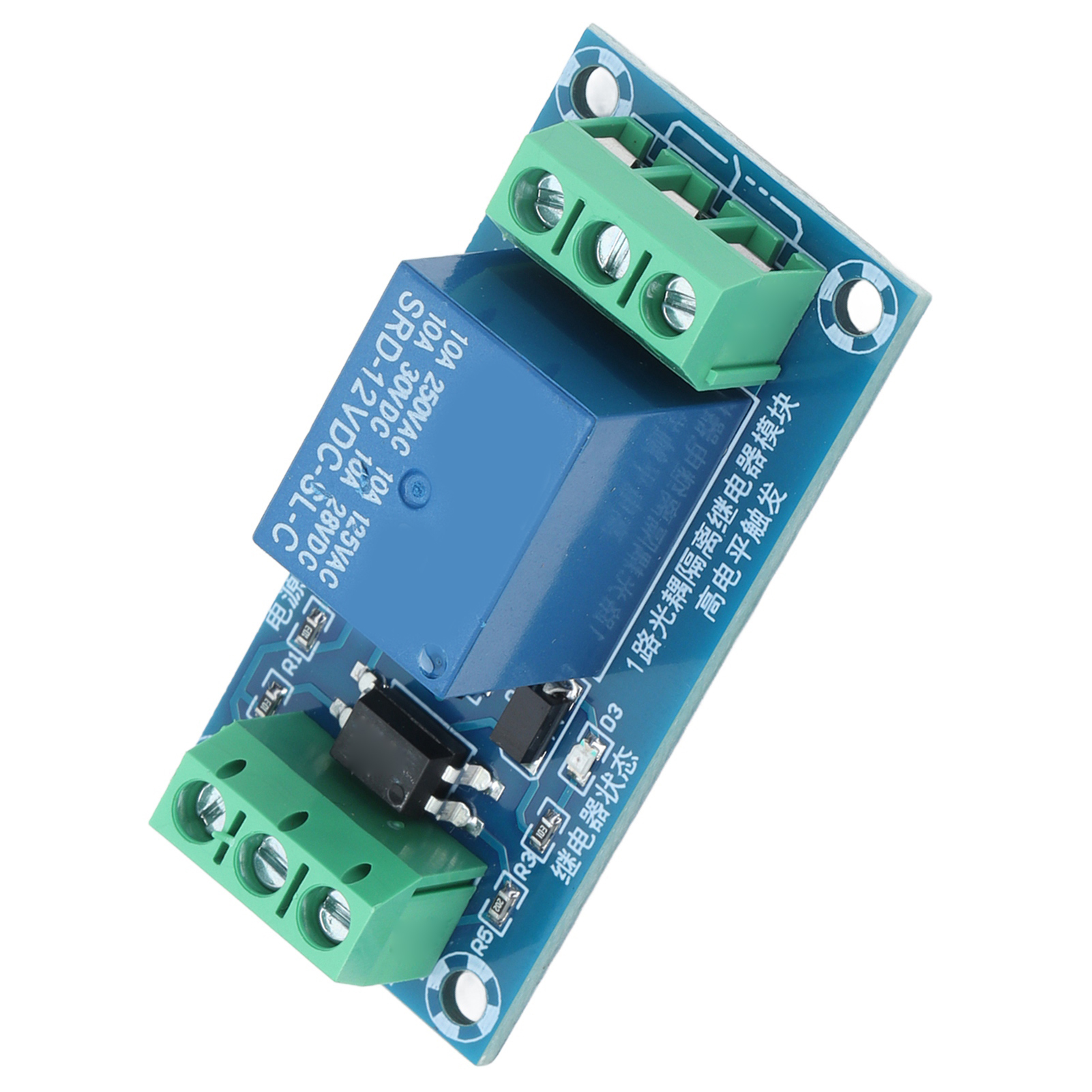 Relaismodul-leiterplatte Mit Optokoppler-isolation, Hochpegel-triggerkanal, Relaisplatine Dc 12v