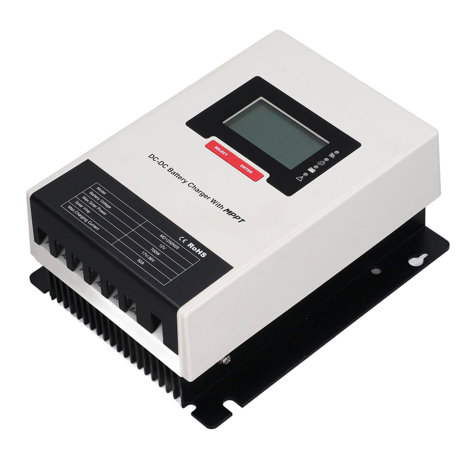 Mppt-laderegler 50 A, Schnelle Reaktionszeit, Zuverlässige Automatische Erkennung, Intelligentes Solarladegerät 12 V/24 V