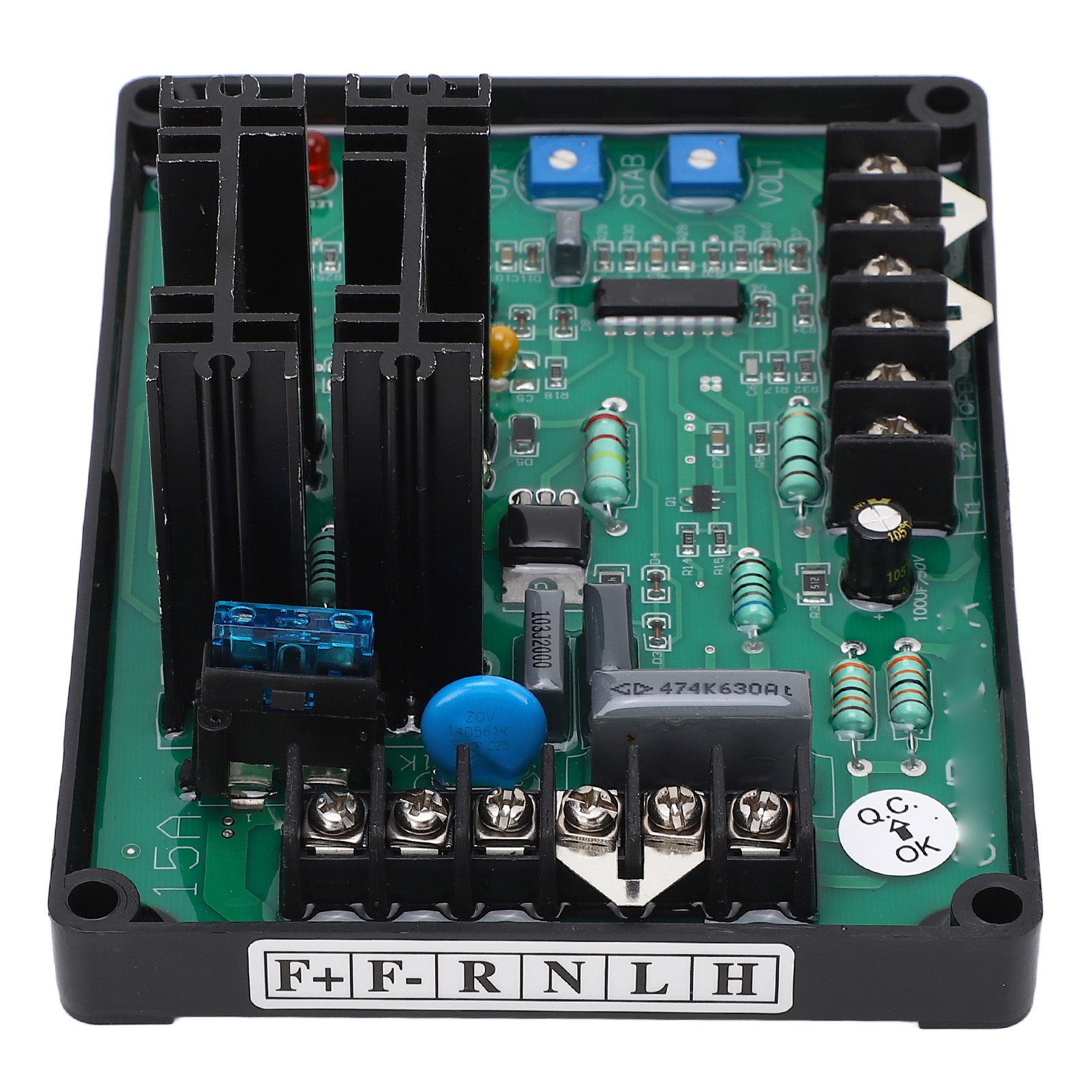 Automatischer Spannungsregler Für Generatoren Mit Blauem Potentiometer, Kfz-sicherung, Avr-modul (180–240 V)