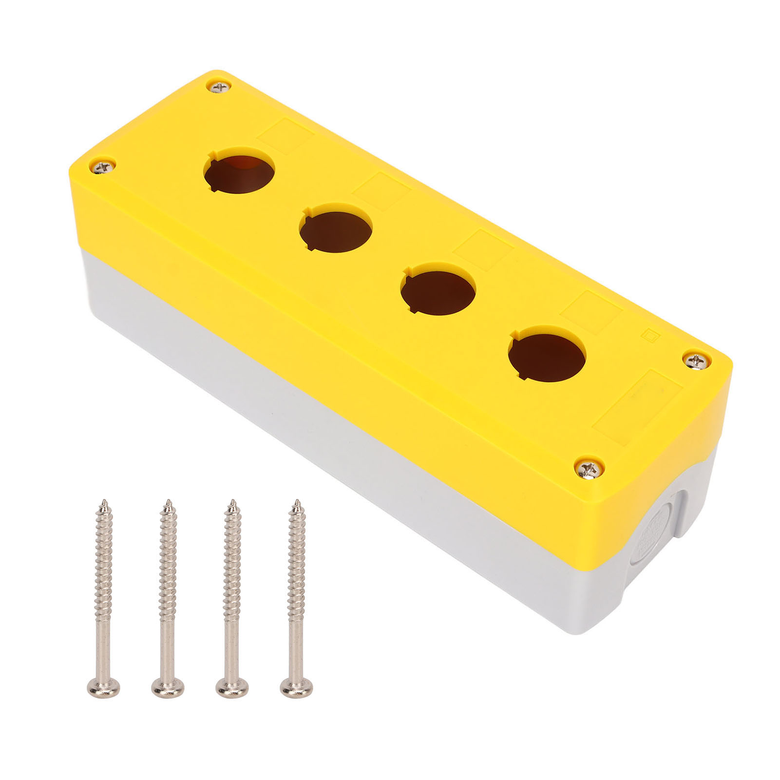Berm Drucktaster-steuerbox, Industriell, 4-fach, Wasserdicht, Abs, Gelb